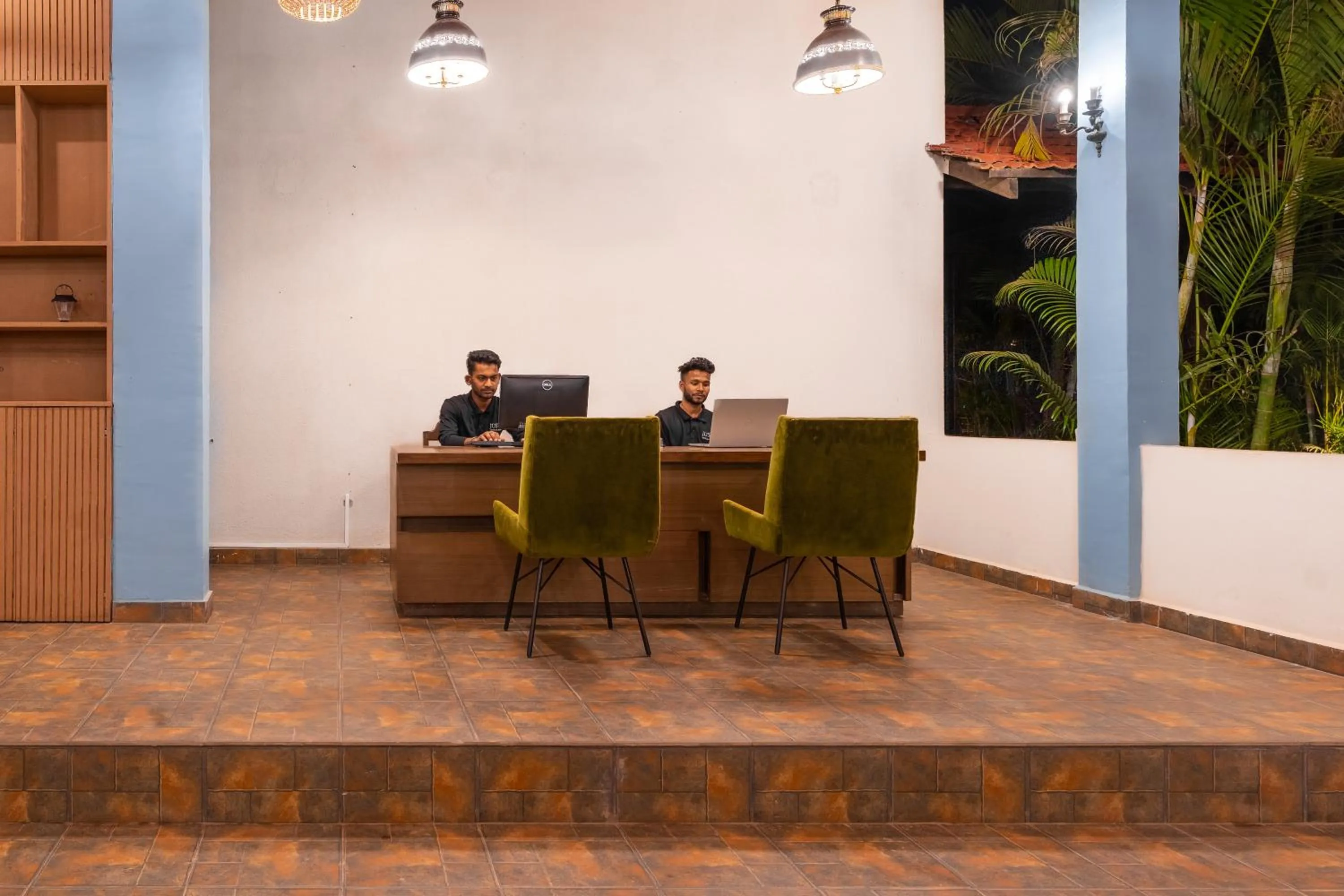 Lobby or reception in juSTa Morjim Beach Resort Goa - 80 Steps from Morjim Beach