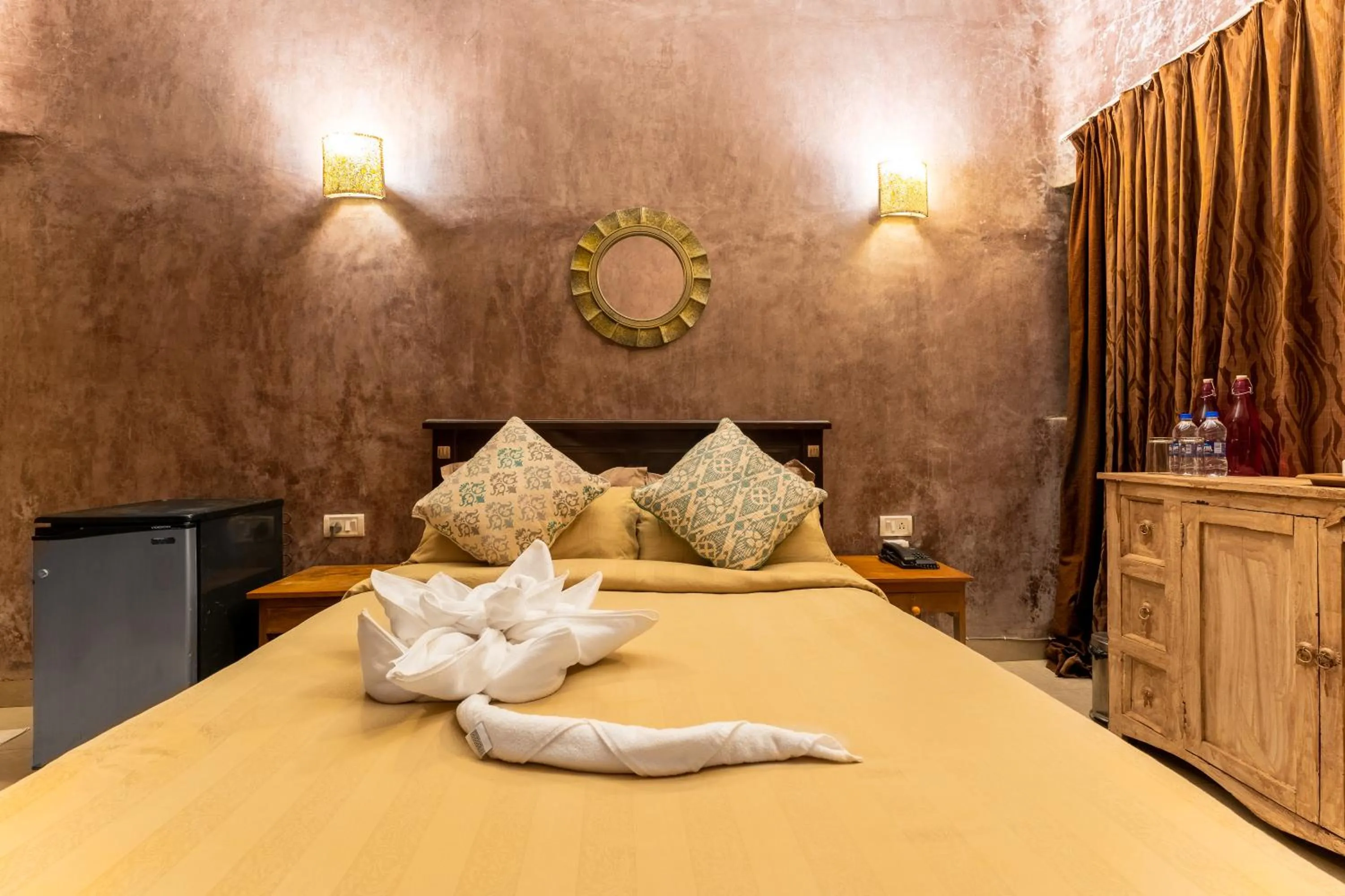 Bedroom, Bed in juSTa Morjim Beach Resort Goa - 80 Steps from Morjim Beach