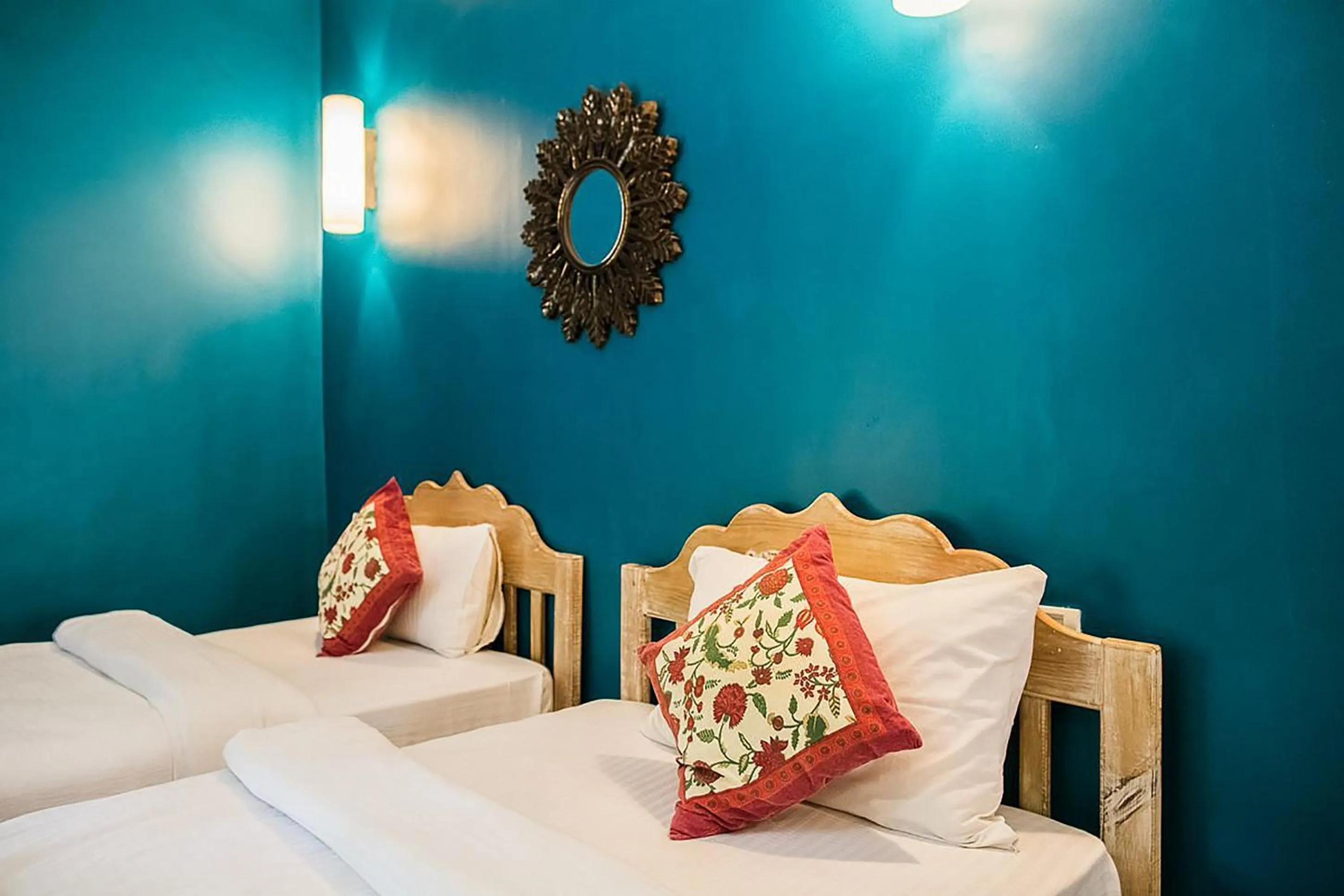 Bedroom, Bed in juSTa Morjim Beach Resort Goa - 80 Steps from Morjim Beach