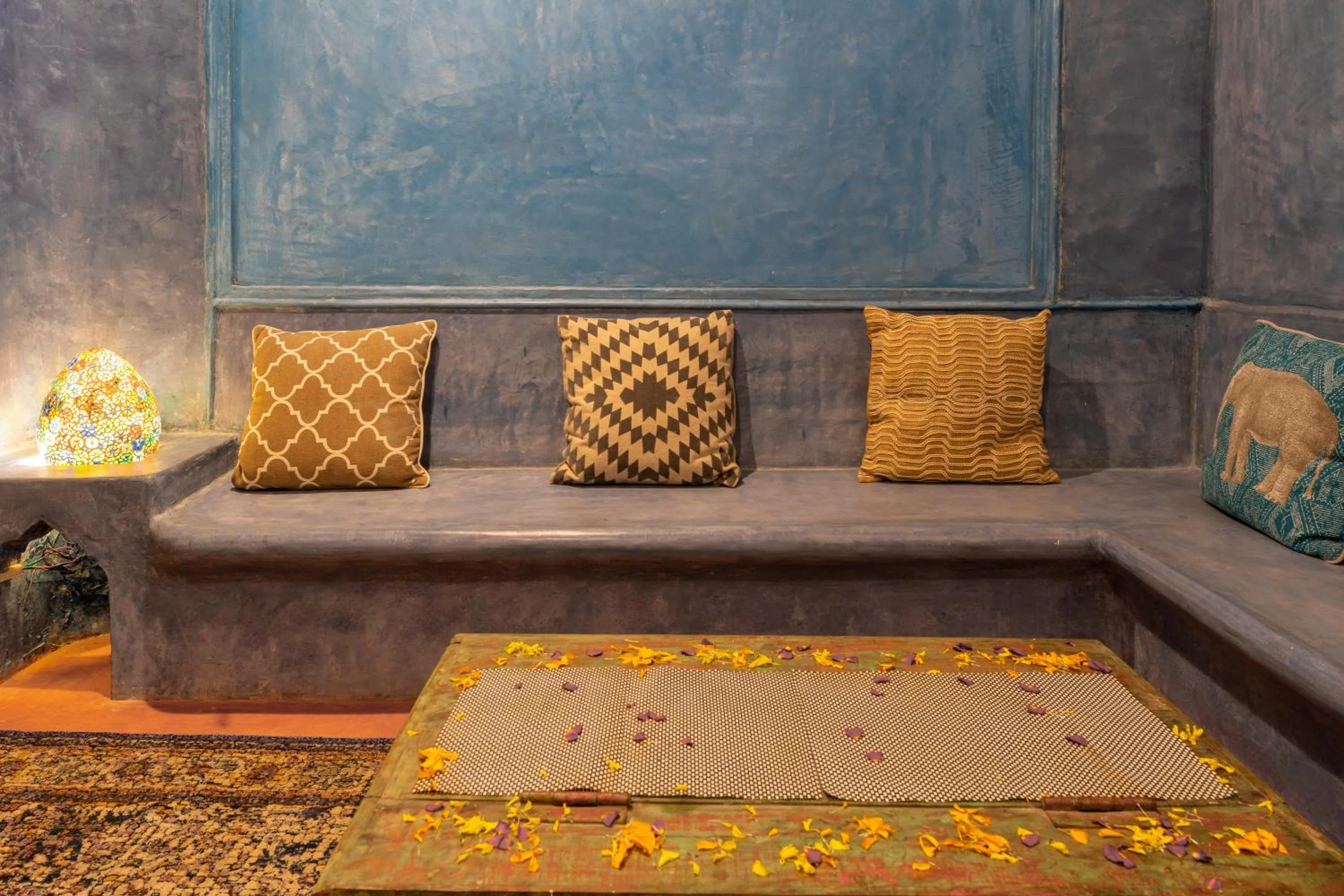 Seating area in juSTa Morjim Beach Resort Goa - 80 Steps from Morjim Beach