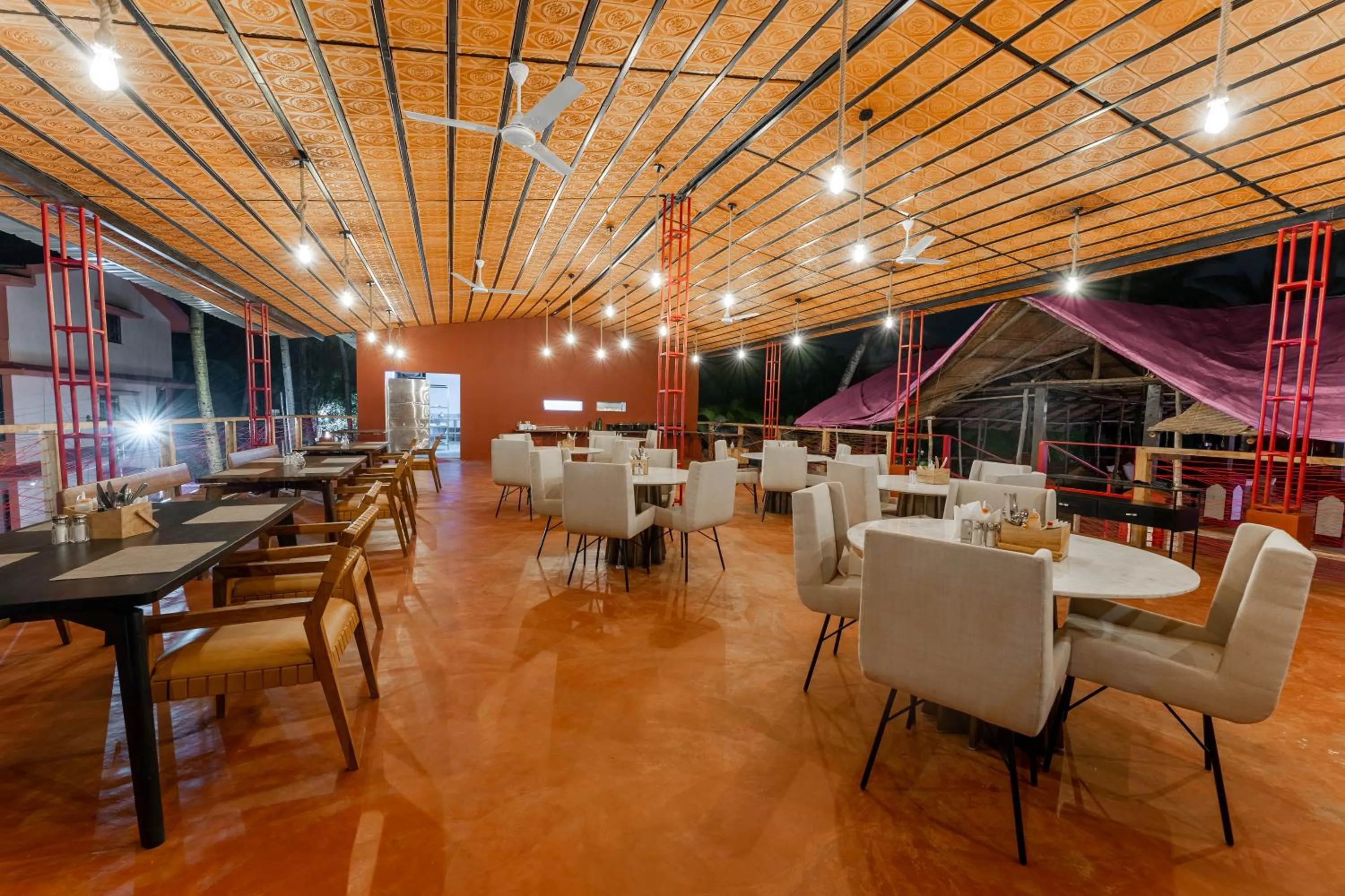 Lounge or bar in juSTa Morjim Beach Resort Goa - 80 Steps from Morjim Beach