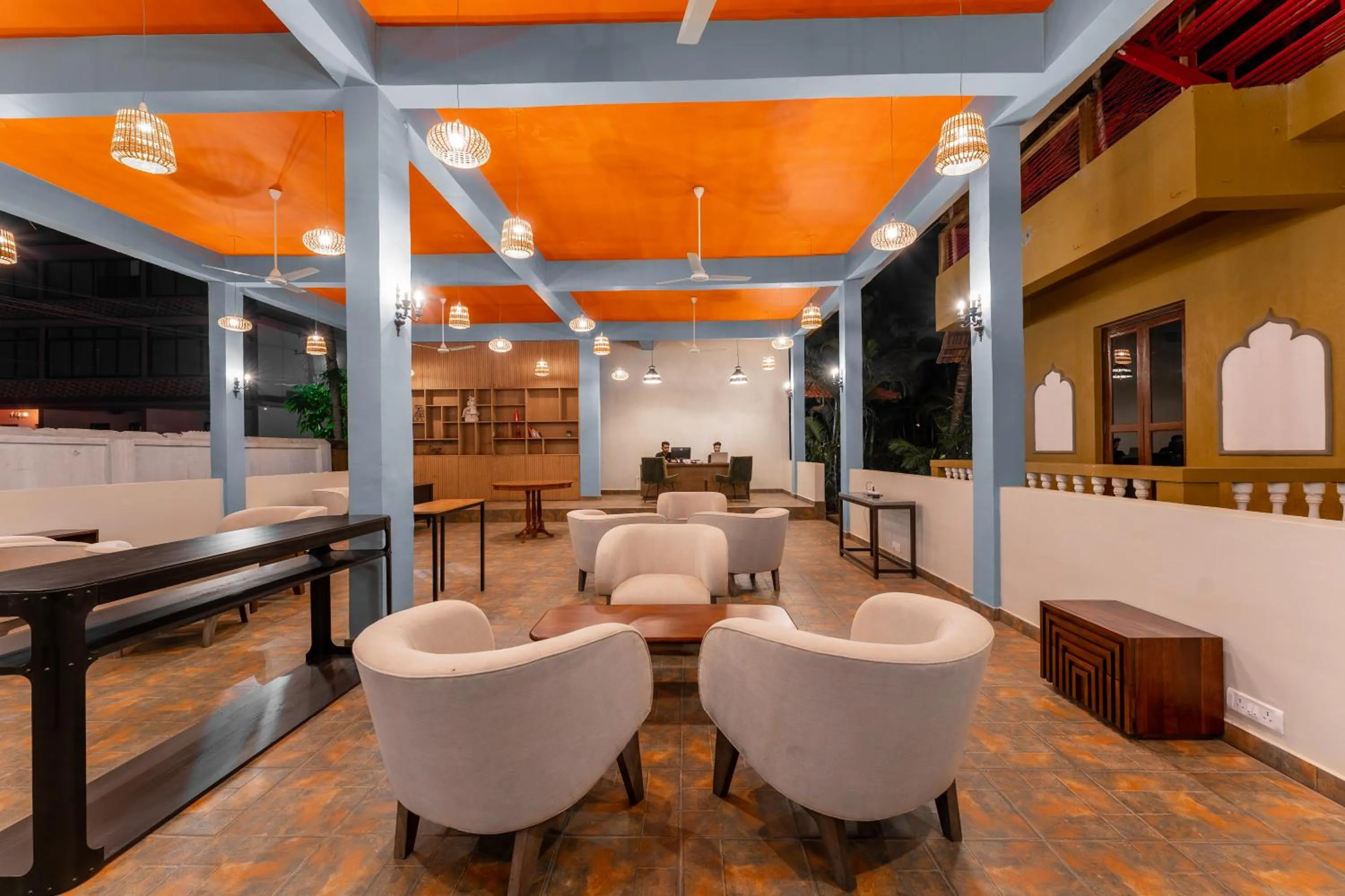 Lounge or bar in juSTa Morjim Beach Resort Goa - 80 Steps from Morjim Beach