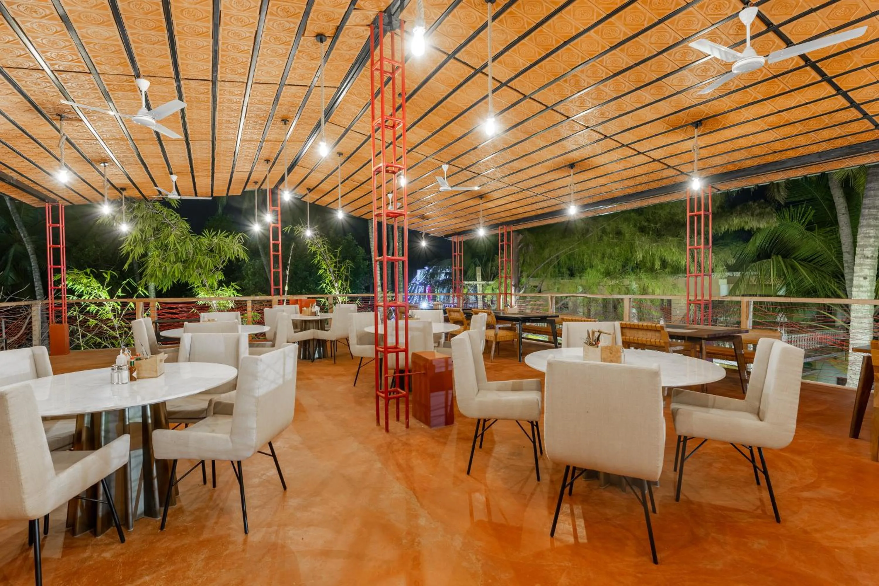 Restaurant/places to eat in juSTa Morjim Beach Resort Goa - 80 Steps from Morjim Beach