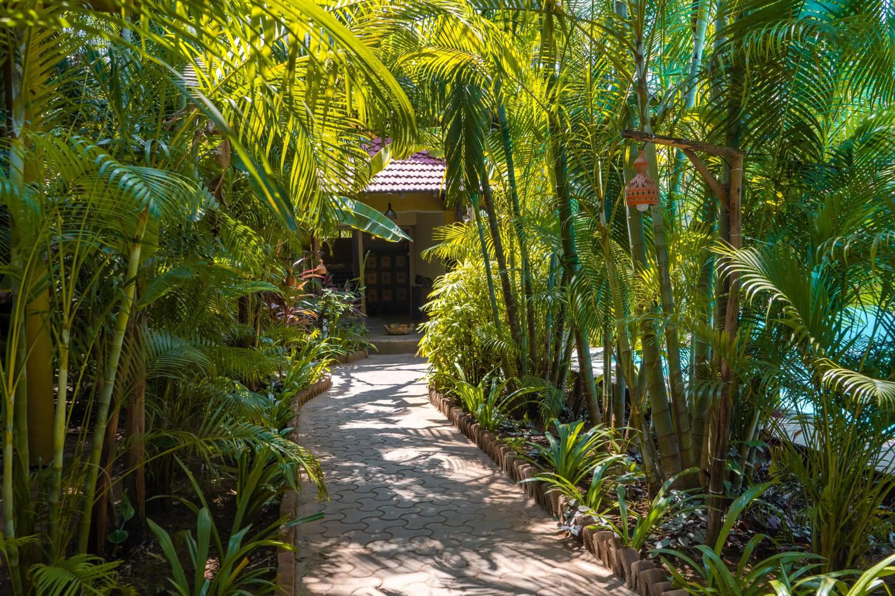 Facade/entrance in juSTa Morjim Beach Resort Goa - 80 Steps from Morjim Beach