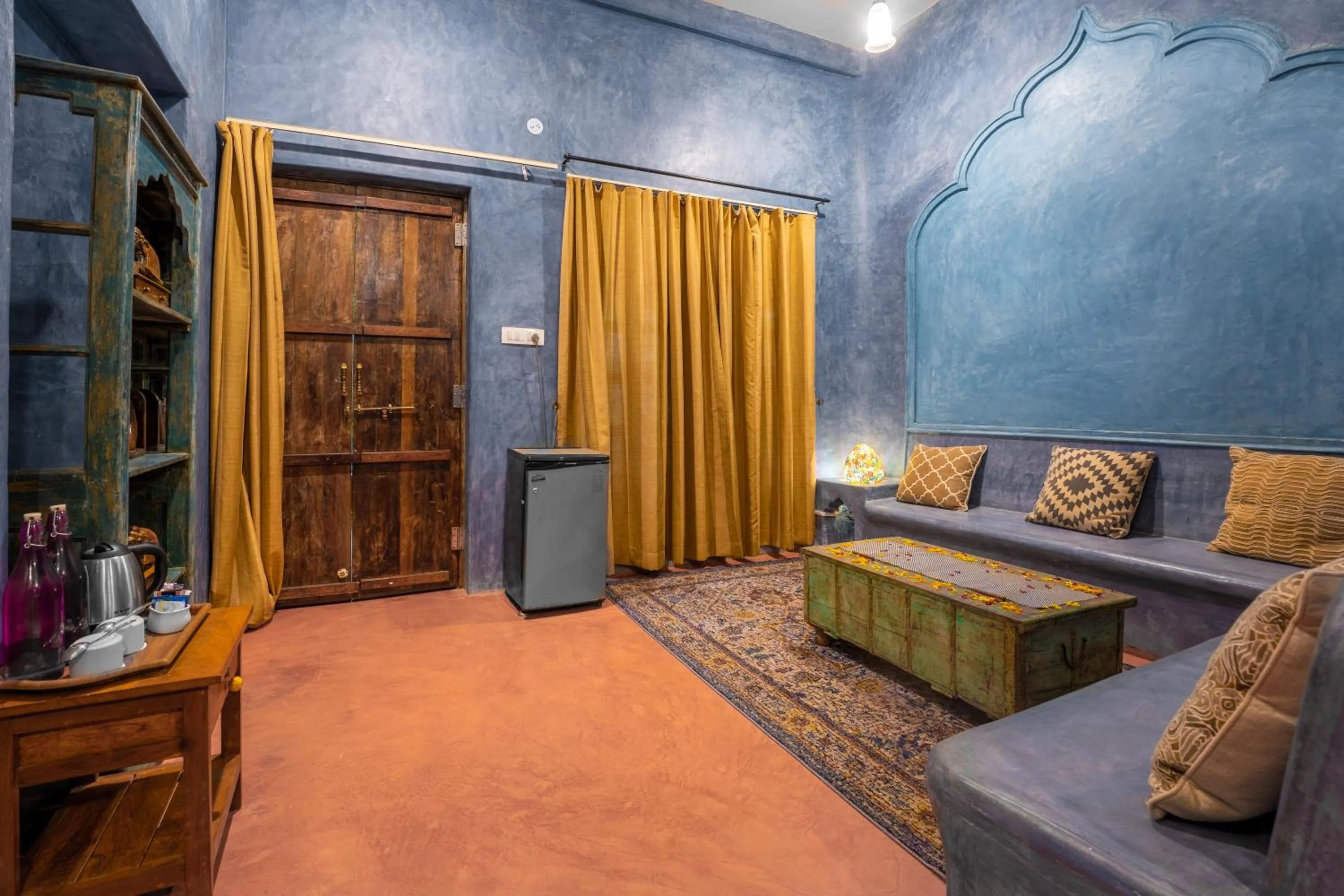 Seating area, Bed in juSTa Morjim Beach Resort Goa - 80 Steps from Morjim Beach