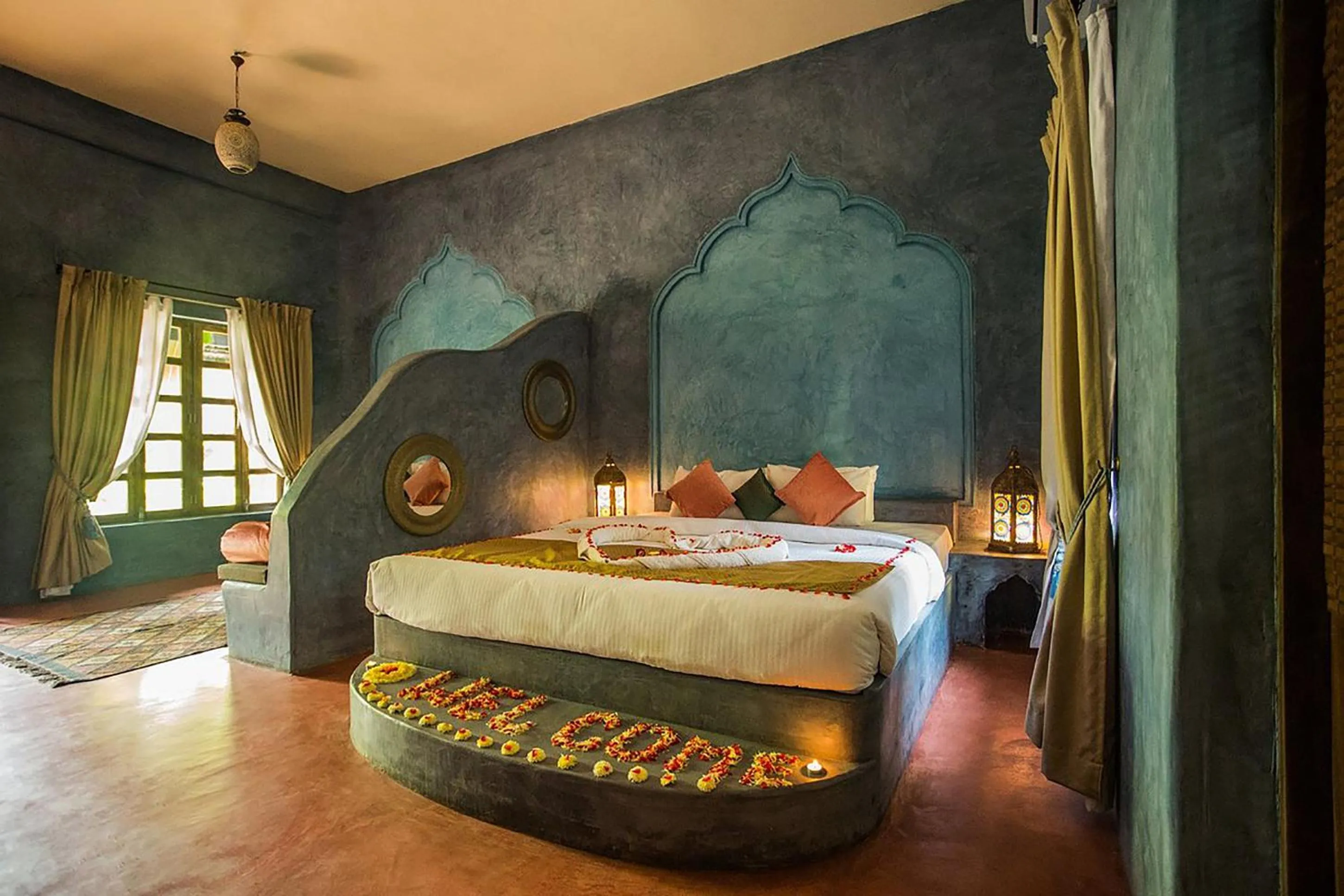 Bedroom, Bed in juSTa Morjim Beach Resort Goa - 80 Steps from Morjim Beach