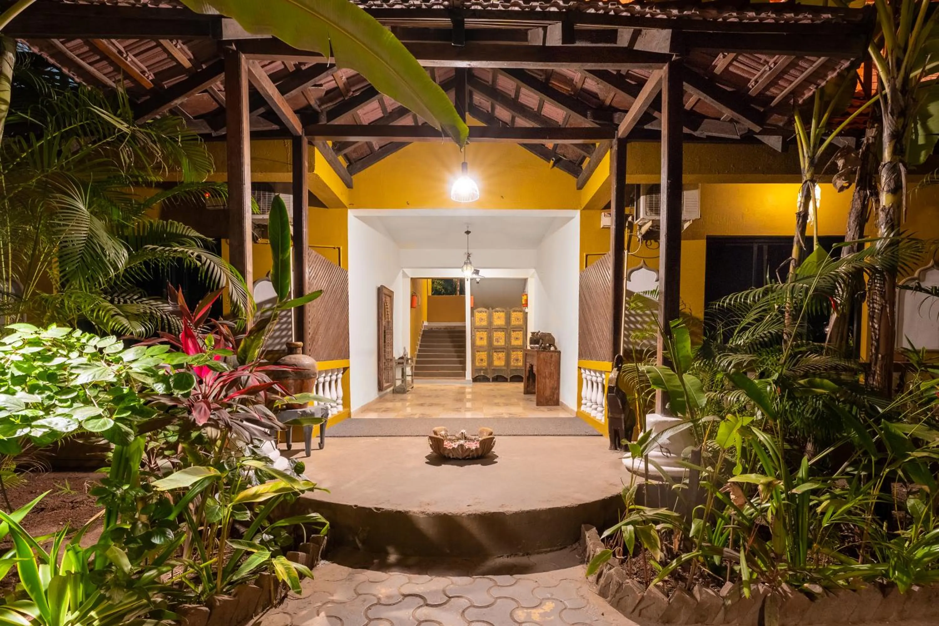 Facade/entrance in juSTa Morjim Beach Resort Goa - 80 Steps from Morjim Beach