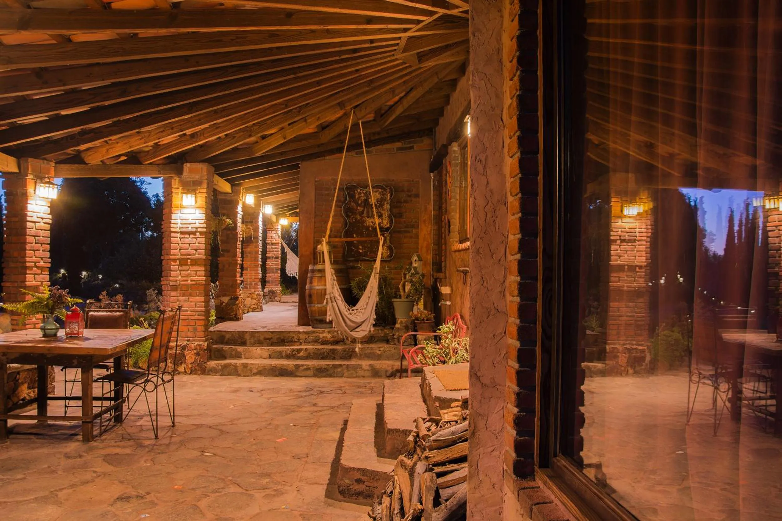 Patio in Quinta Maria en la Ruta del Vino