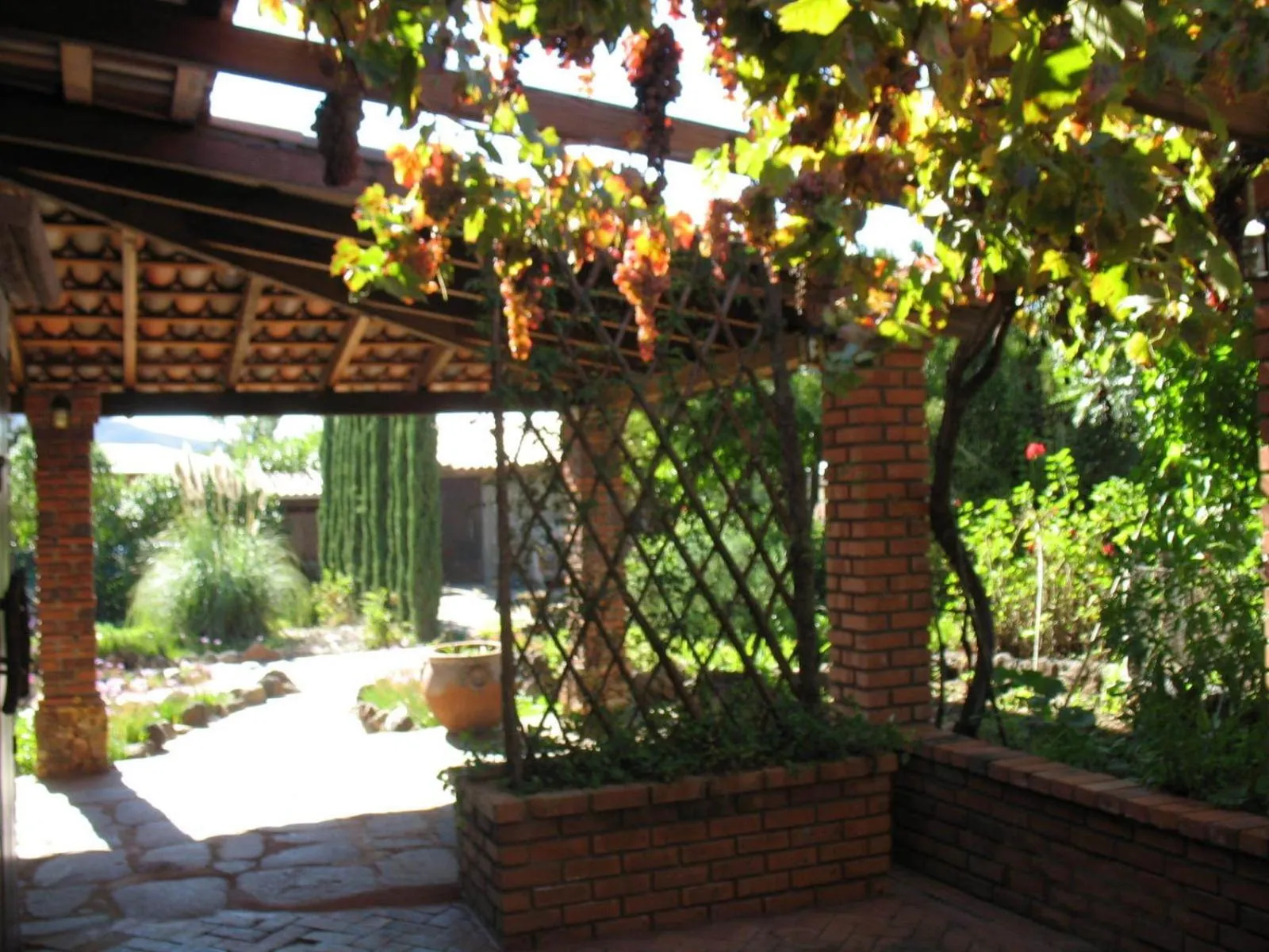 Patio in Quinta Maria en la Ruta del Vino