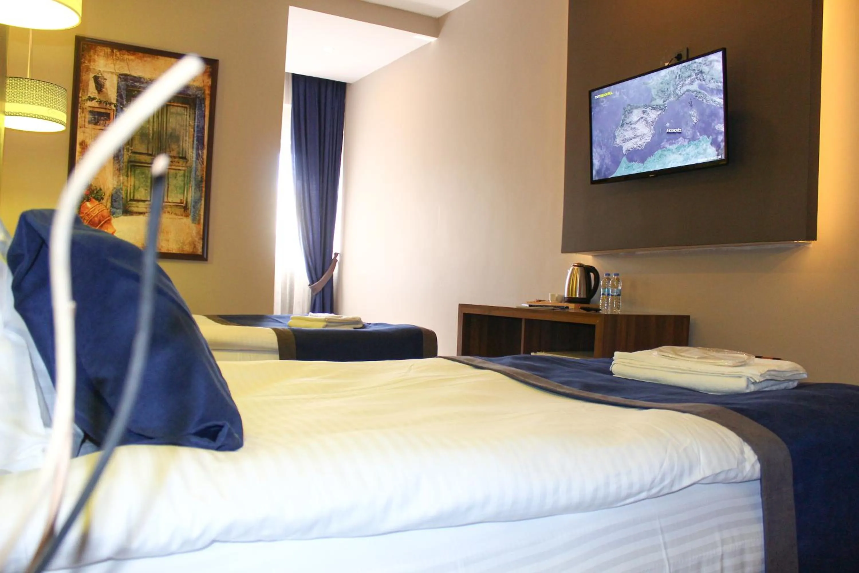 Bed in Grand Catalkaya Hotel