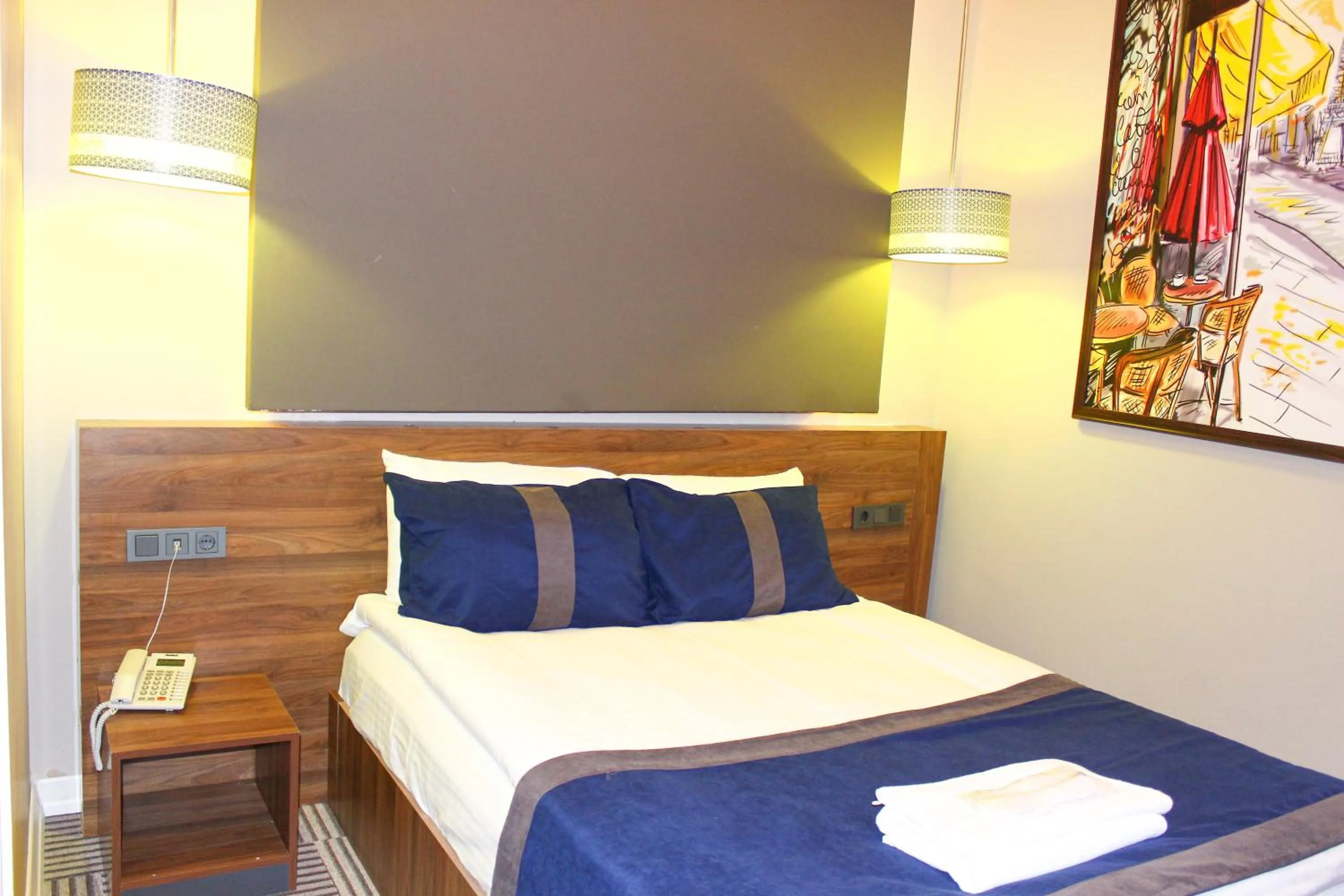 Bed in Grand Catalkaya Hotel