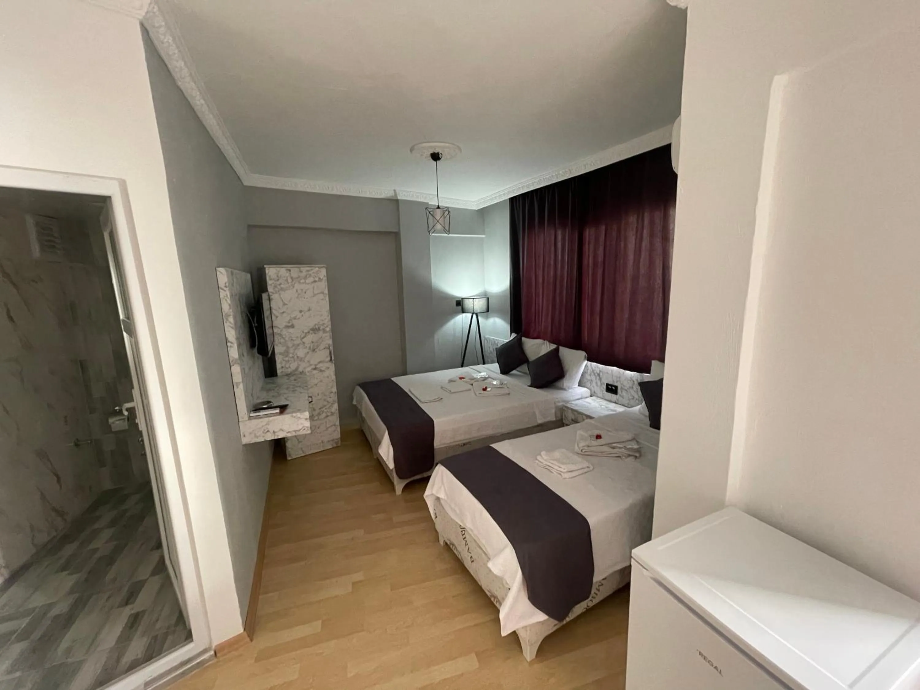 Bed in ERSOY EGE APART OTEL