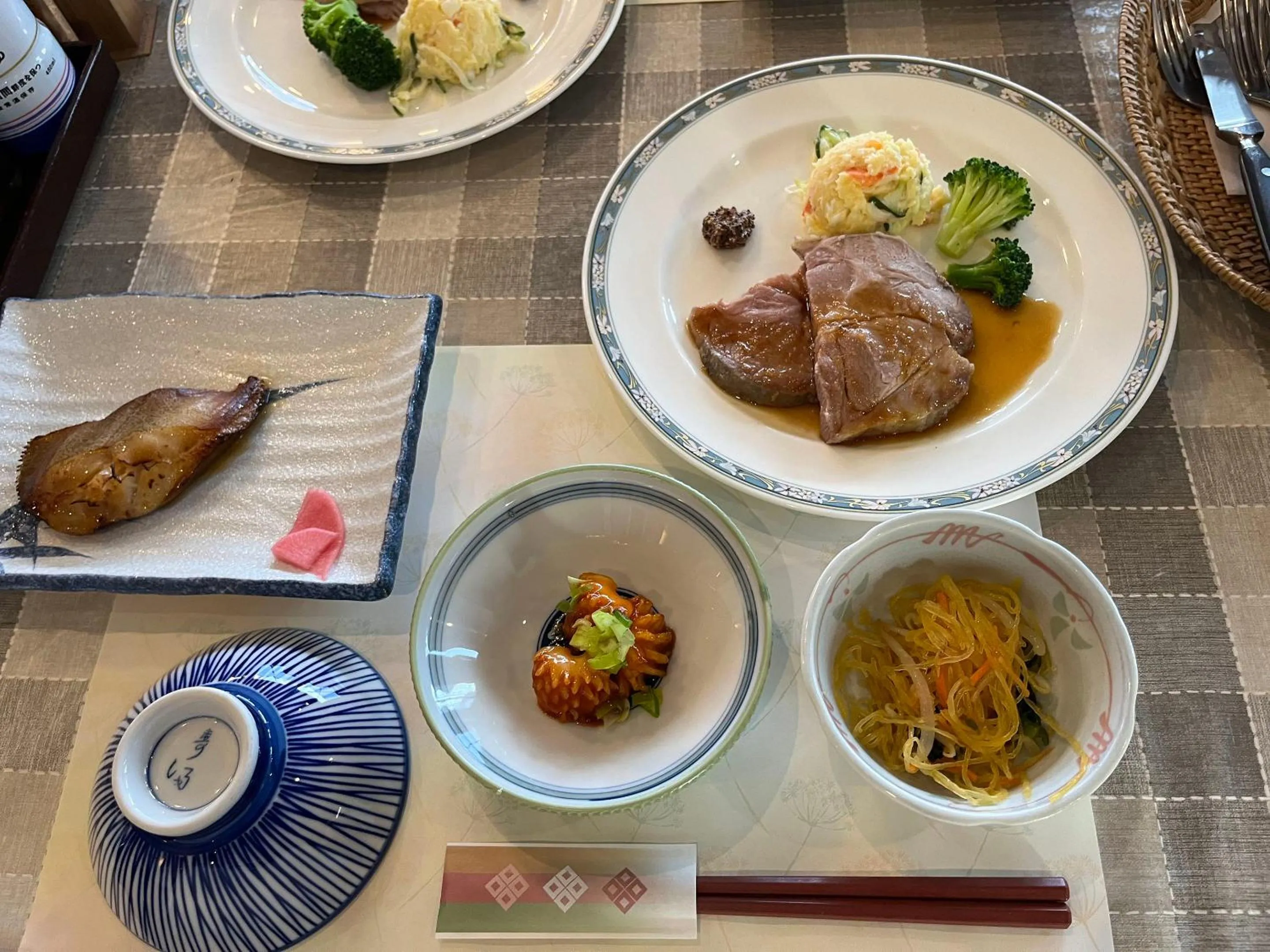 Dinner in Ishiuchi Ski Center