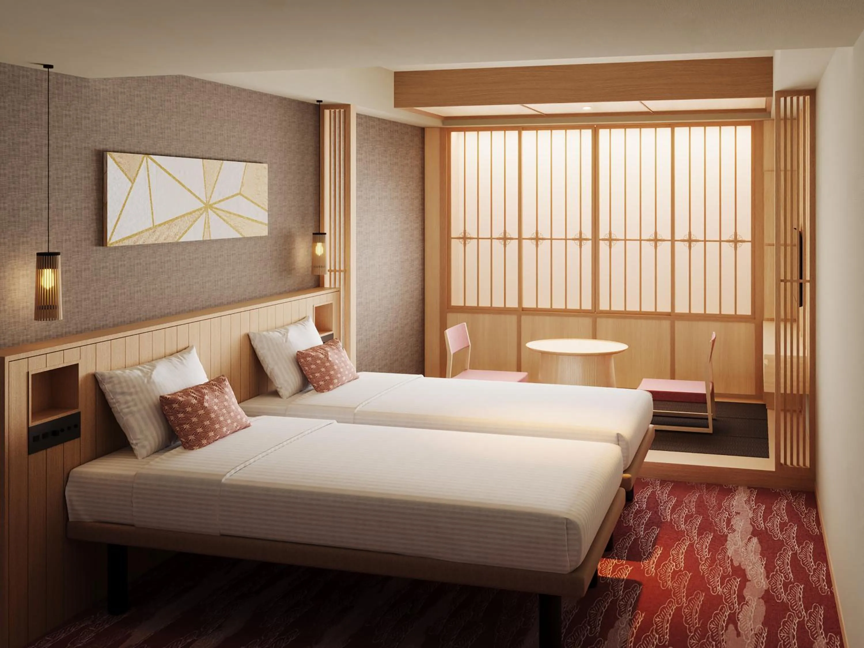 Photo of the whole room, Bed in Mitsui Garden Hotel Kyoto Shinmachi Bettei