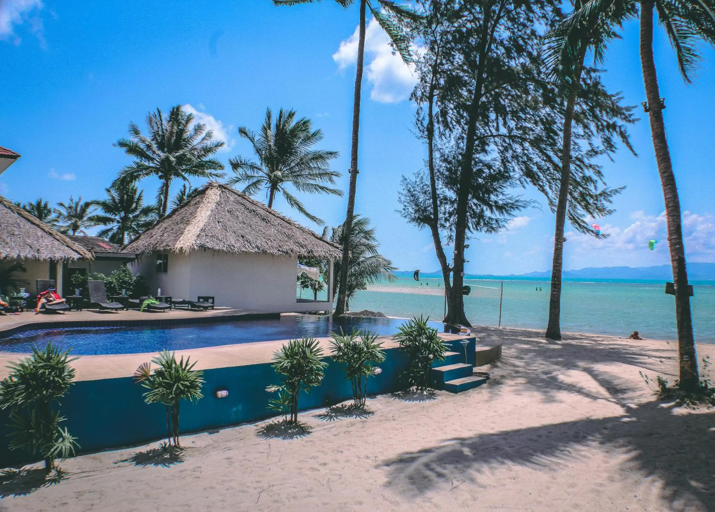Pool view in Sarana Bungalows