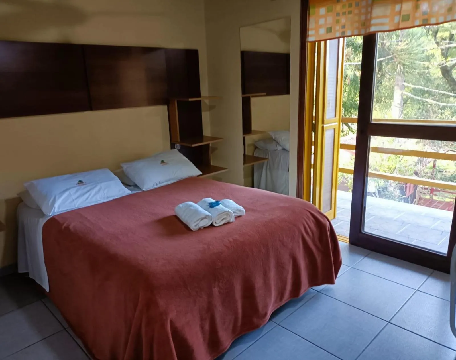 Bed in Pousada da Chacara