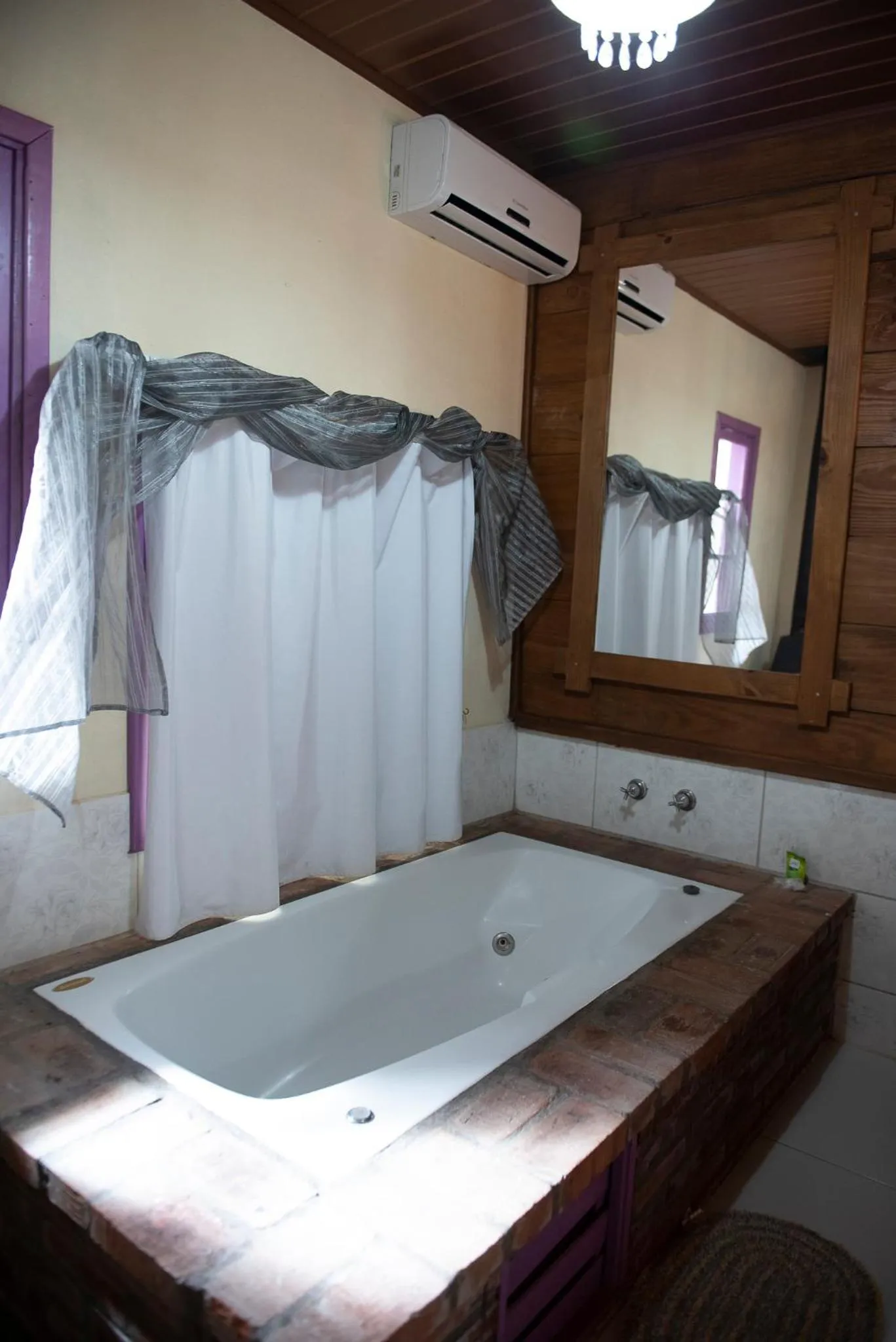 Bed in Pousada da Chacara