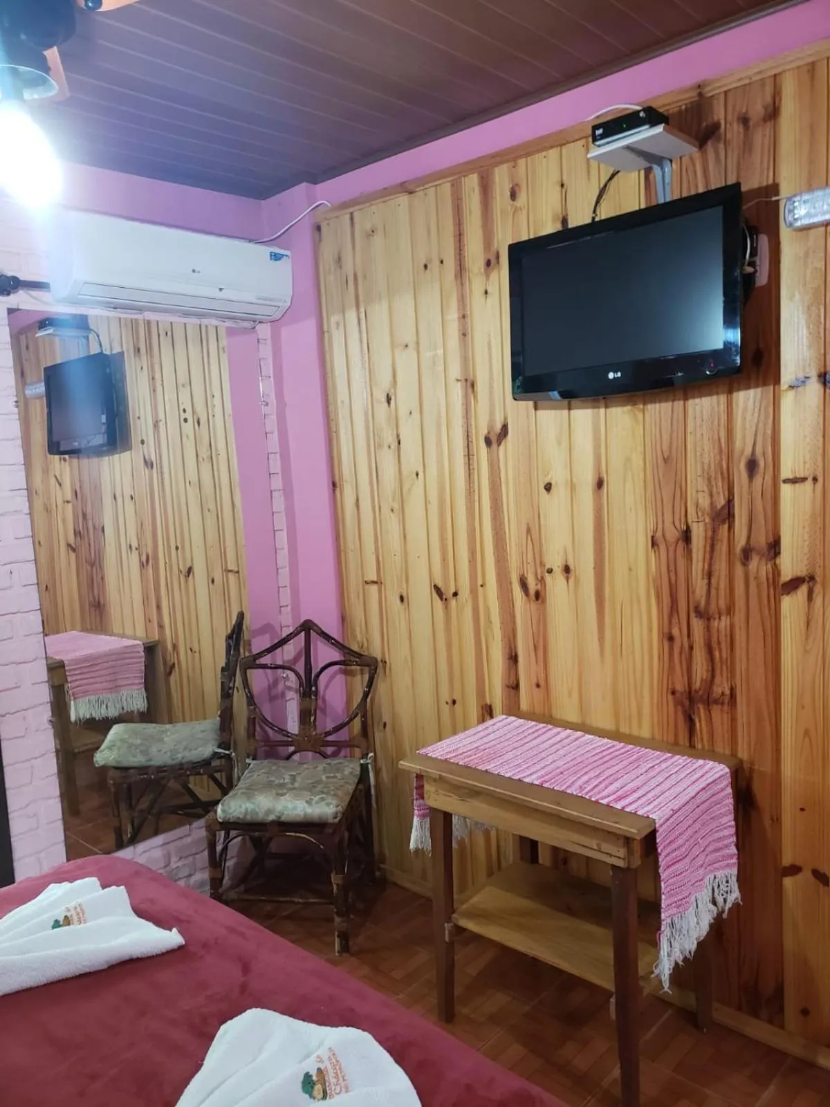 Bed in Pousada da Chacara