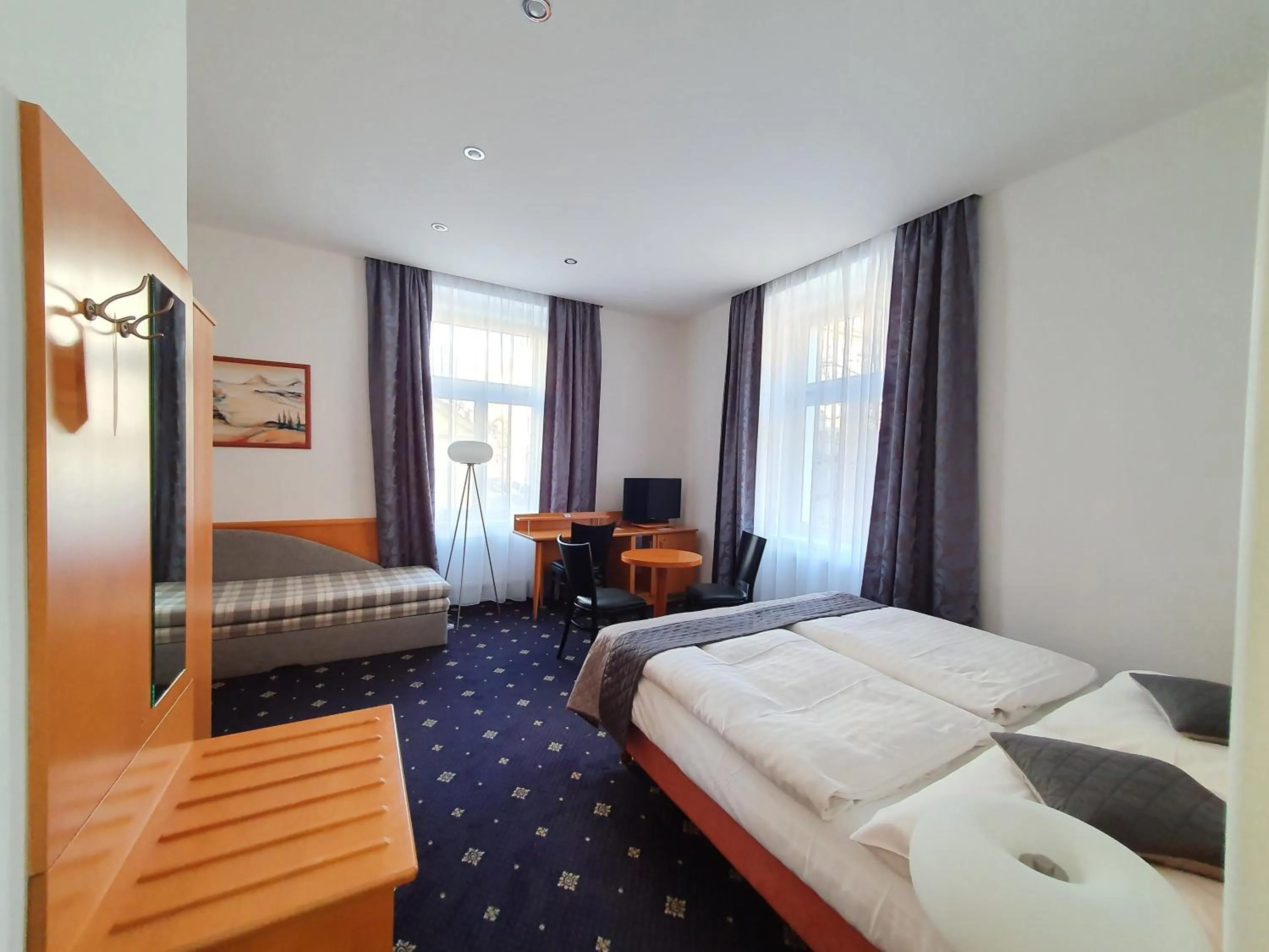 Photo of the whole room, Bed in Máchova