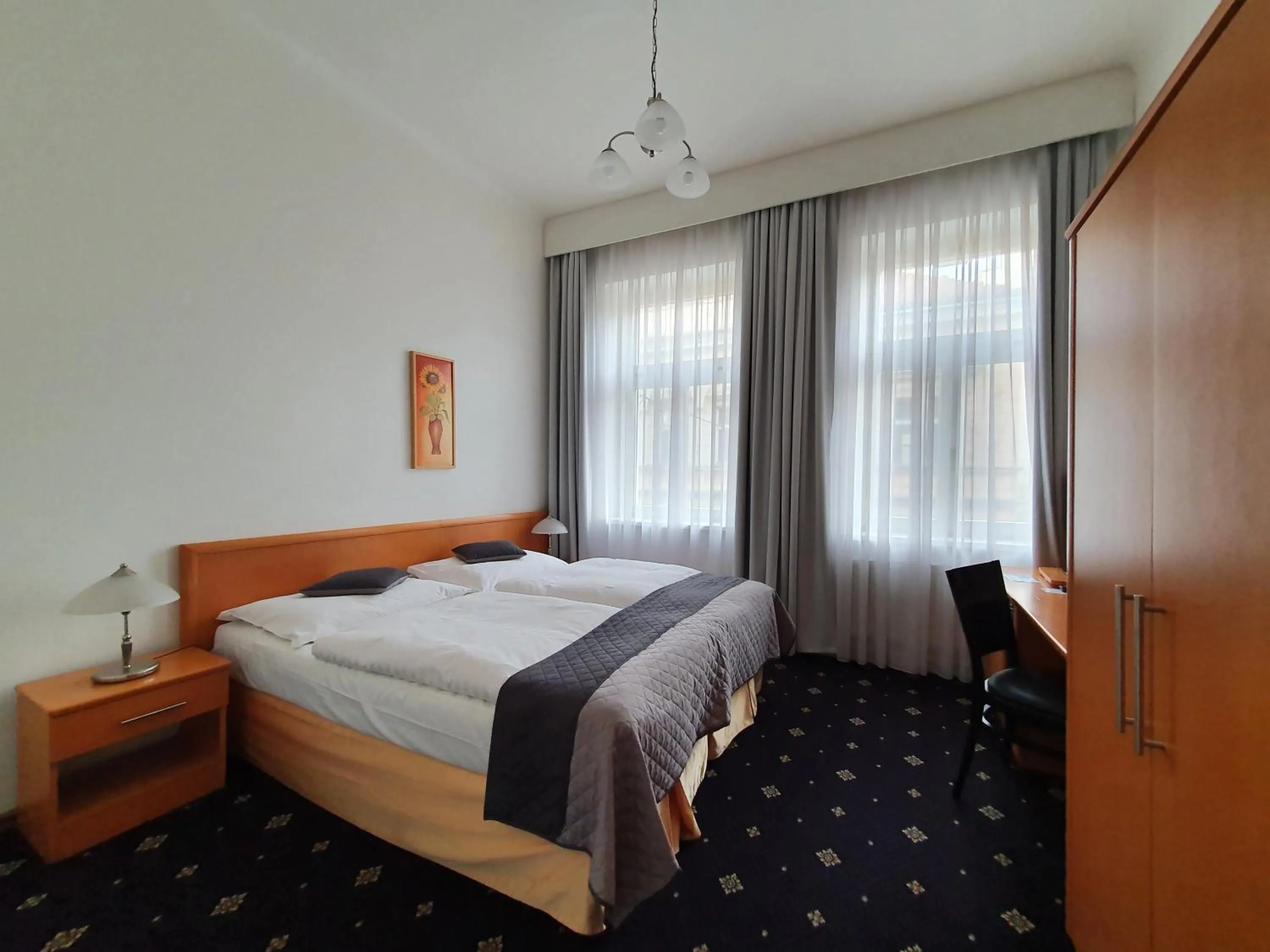 Photo of the whole room, Bed in Máchova