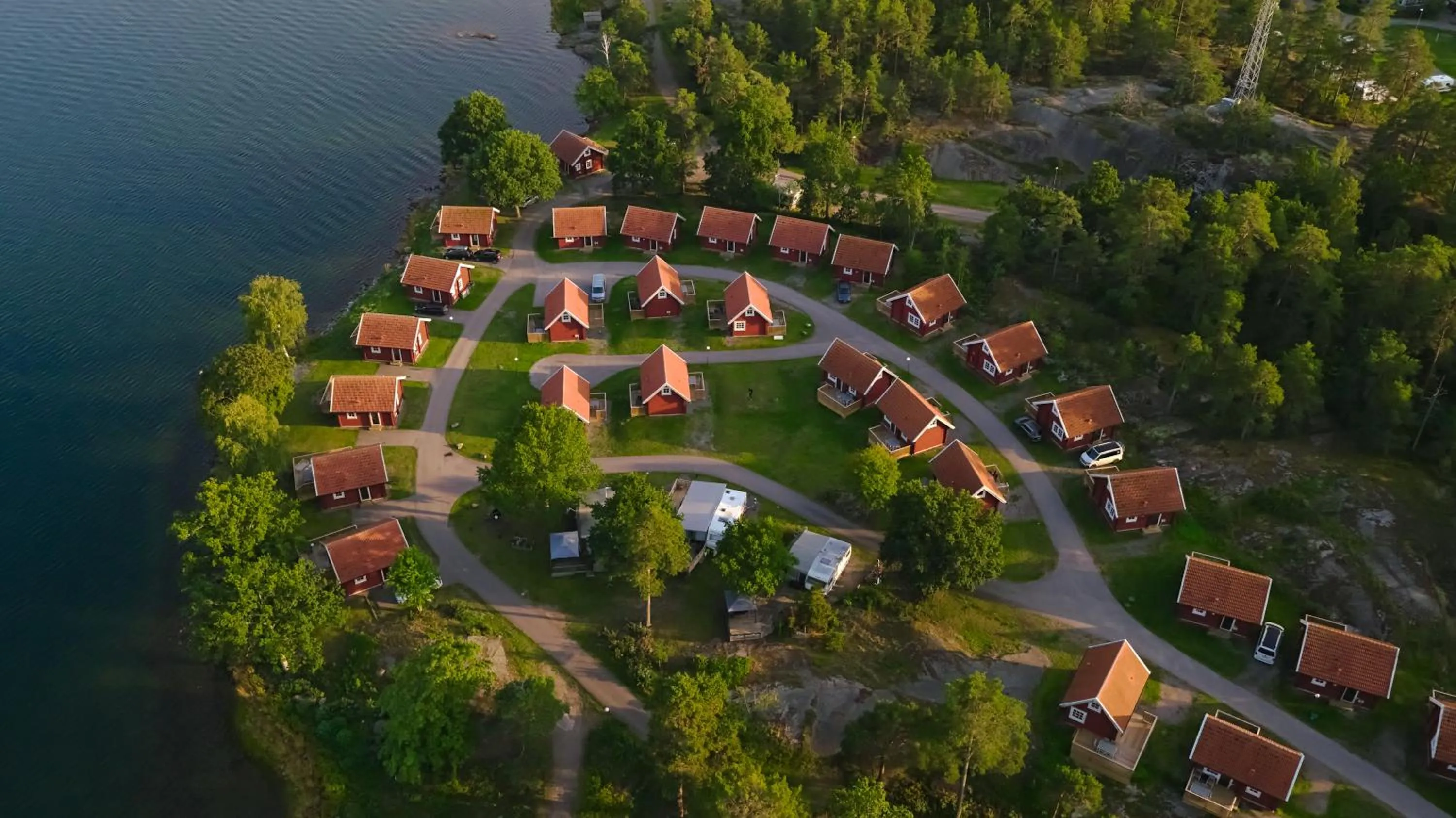 Property building in Västervik Resort