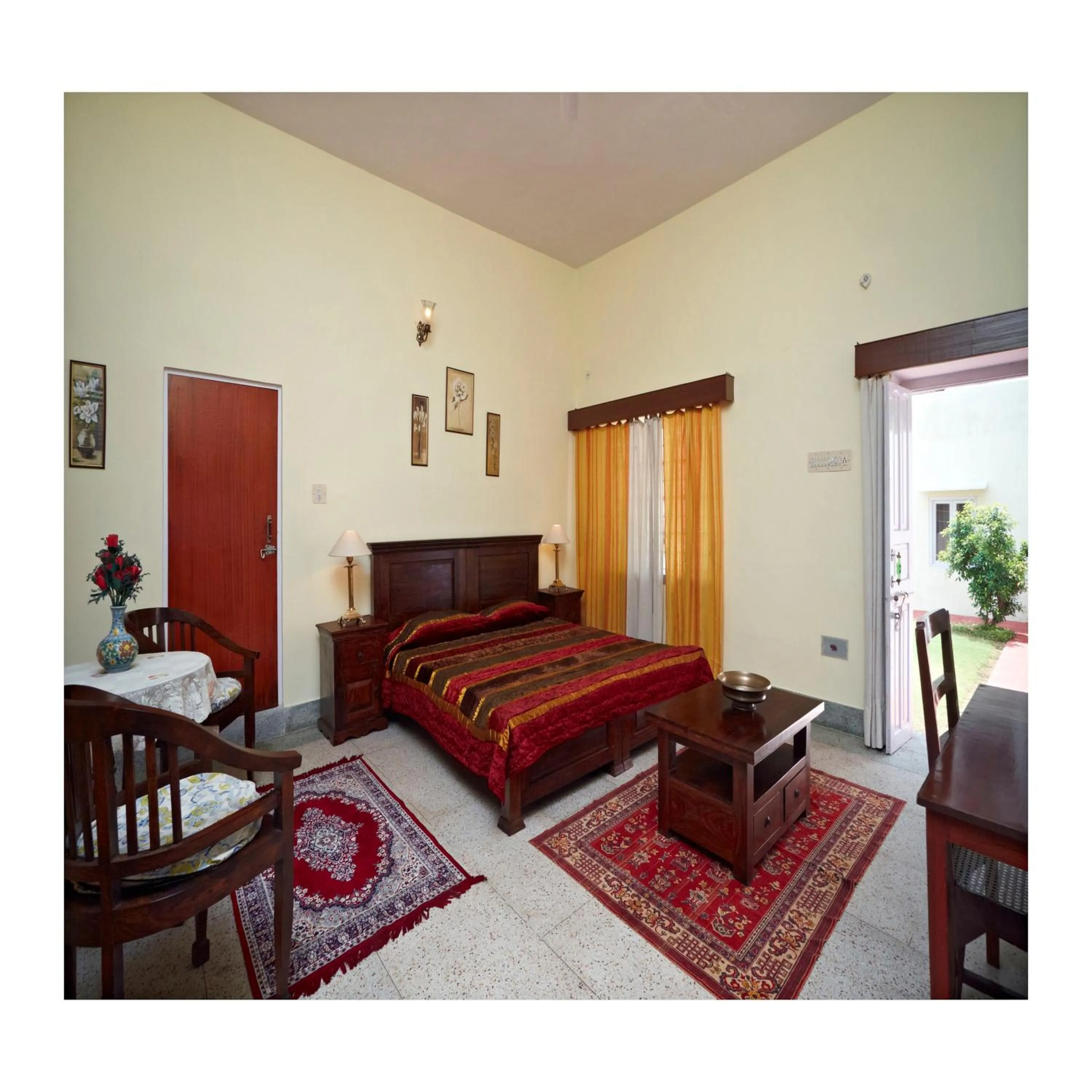 Bedroom, Bed in Nokha House