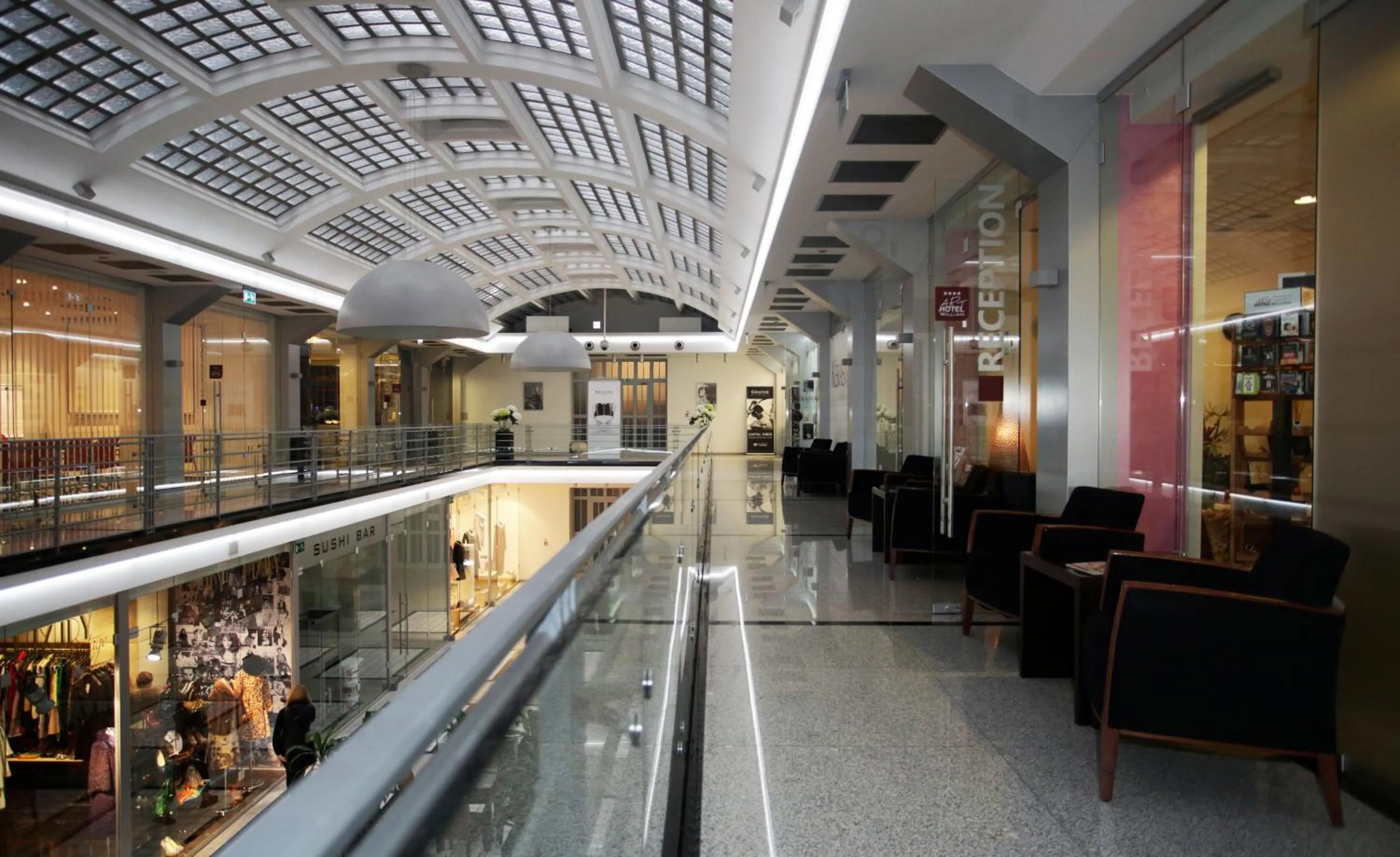 Seating area in Art Hotel William