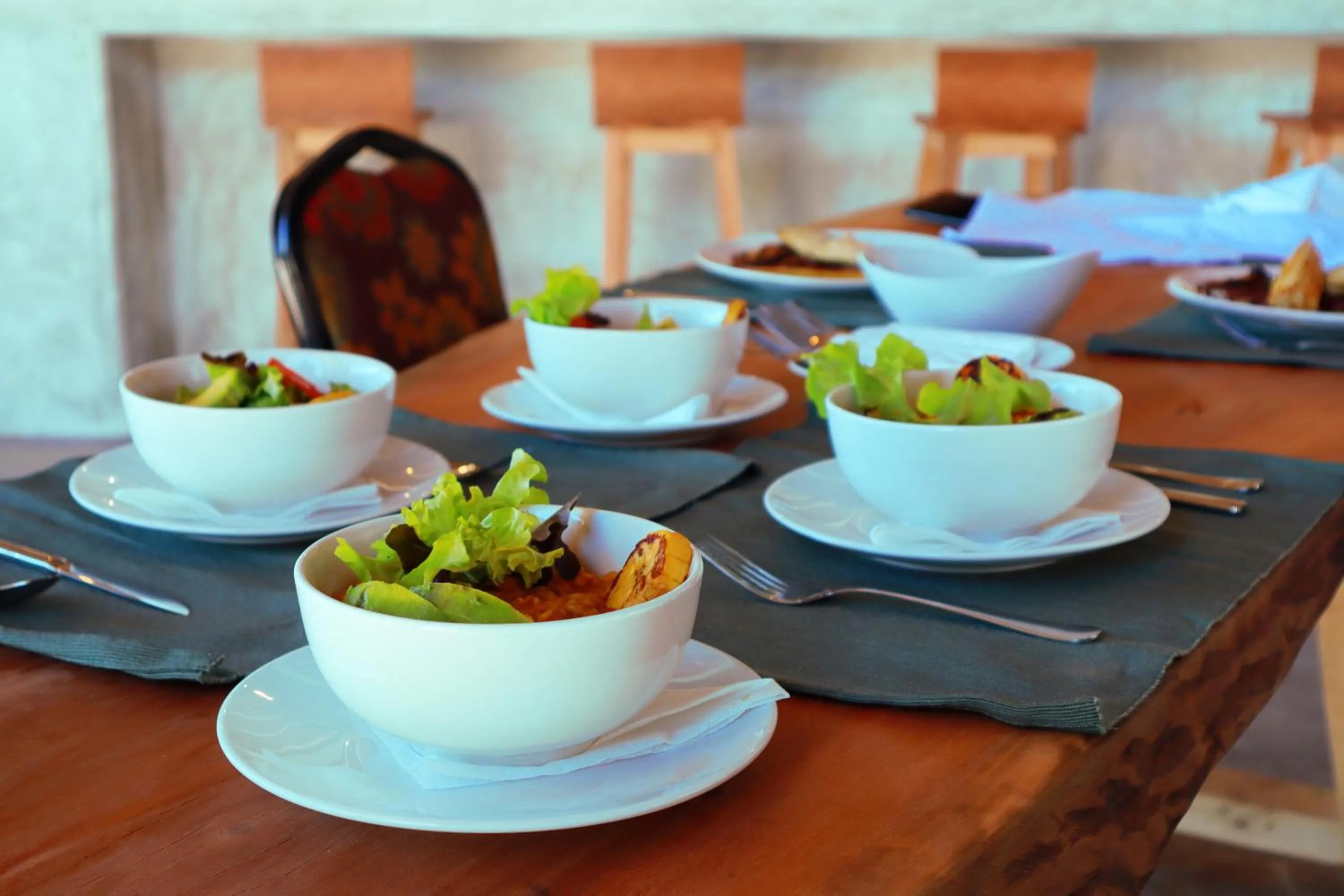 Food and drinks in Kijani Beach Villas