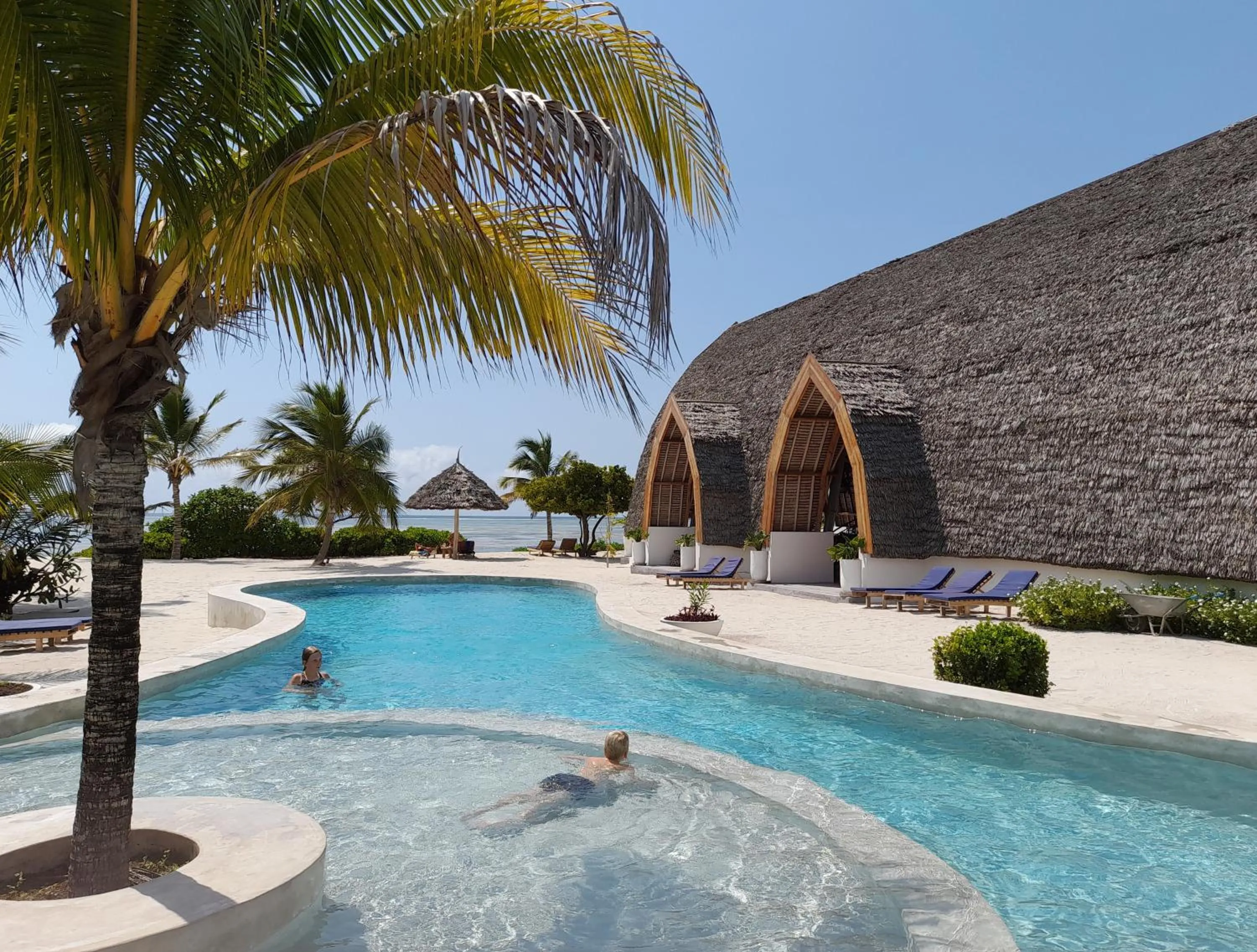 Pool view in Kijani Beach Villas