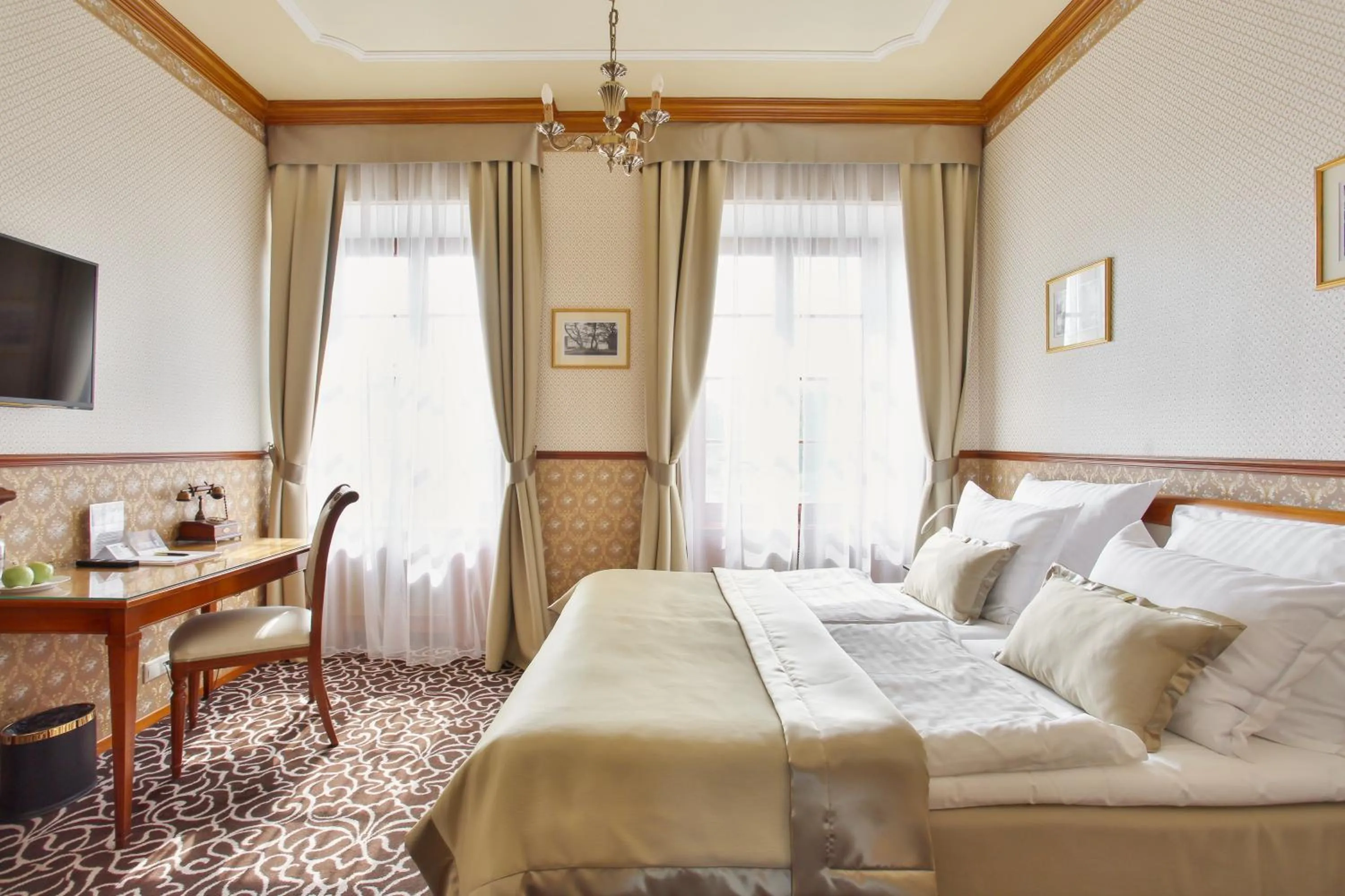 Bed in Chateau St. Havel - Wellness Hotel