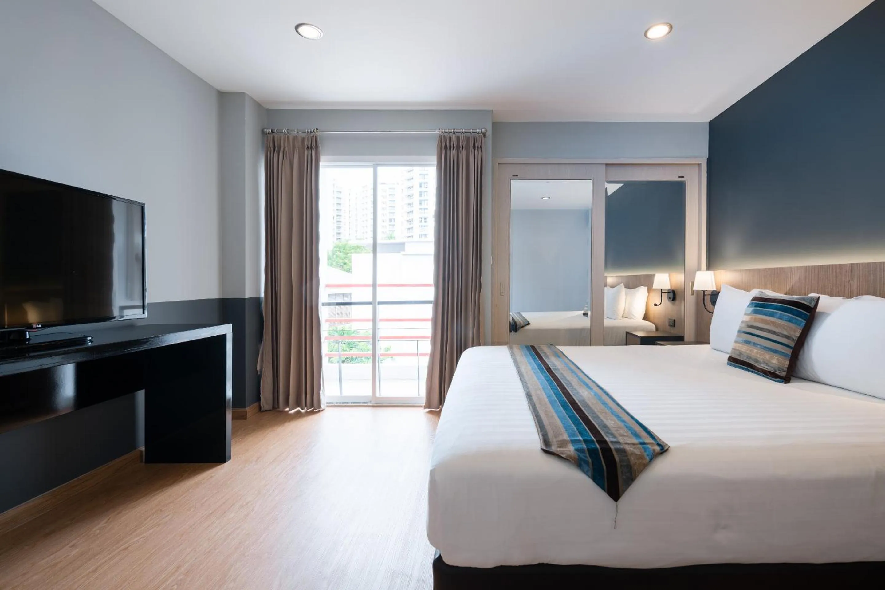 Bed in iCheck inn Residences Sathorn