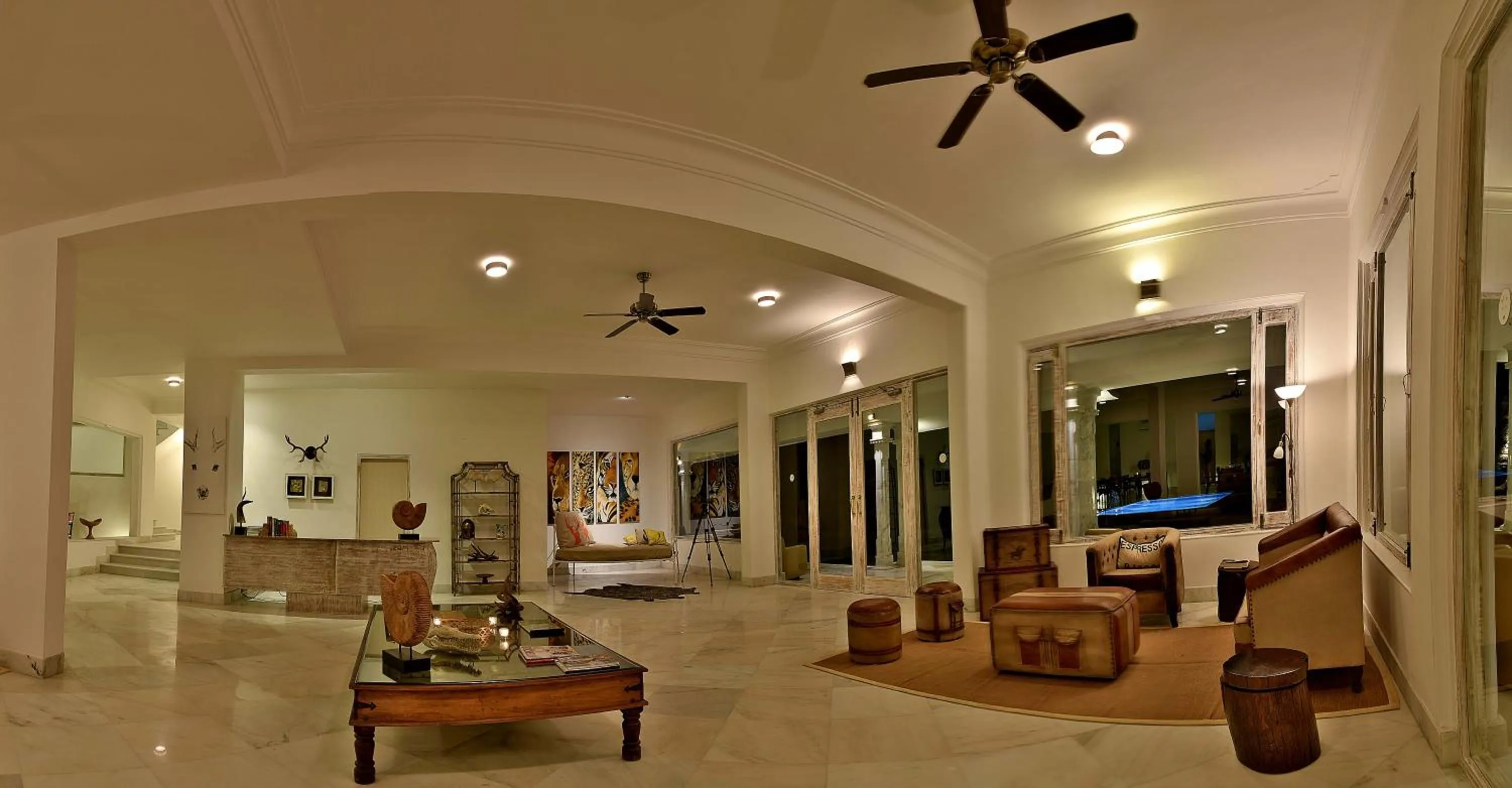 Seating area in Fateh Safari Resort by Fateh Collection