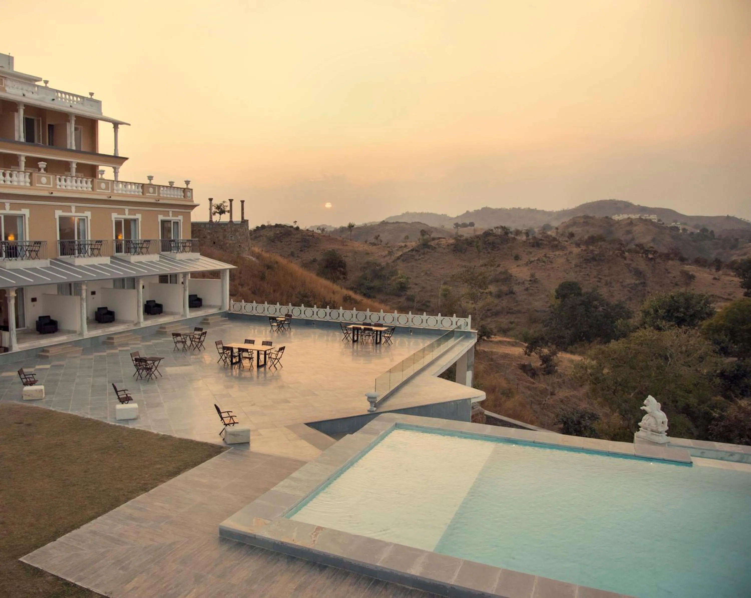 Pool view in Fateh Safari Resort by Fateh Collection