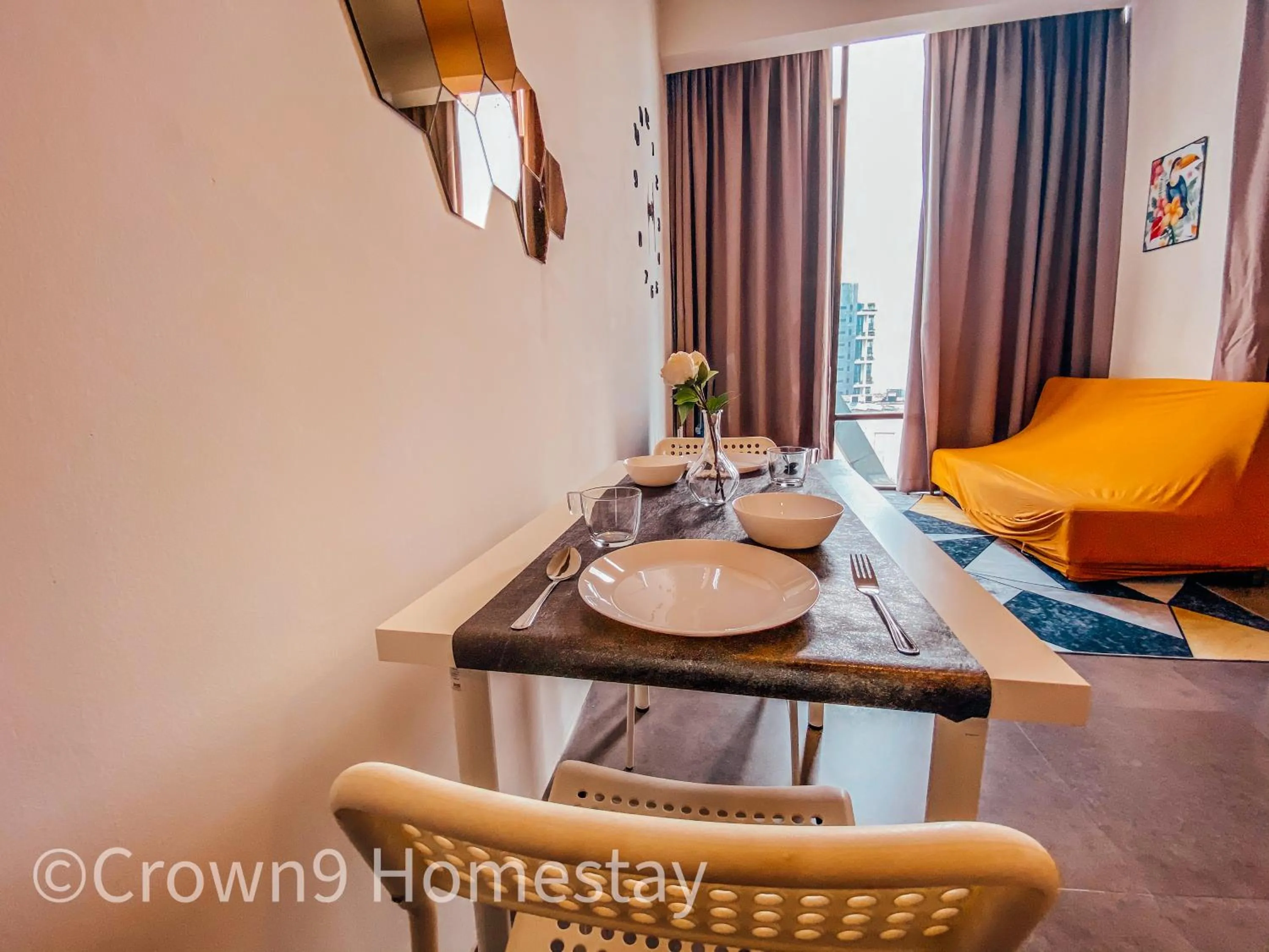 Dining area in Crown1Suite (City View)@Petaling Jaya