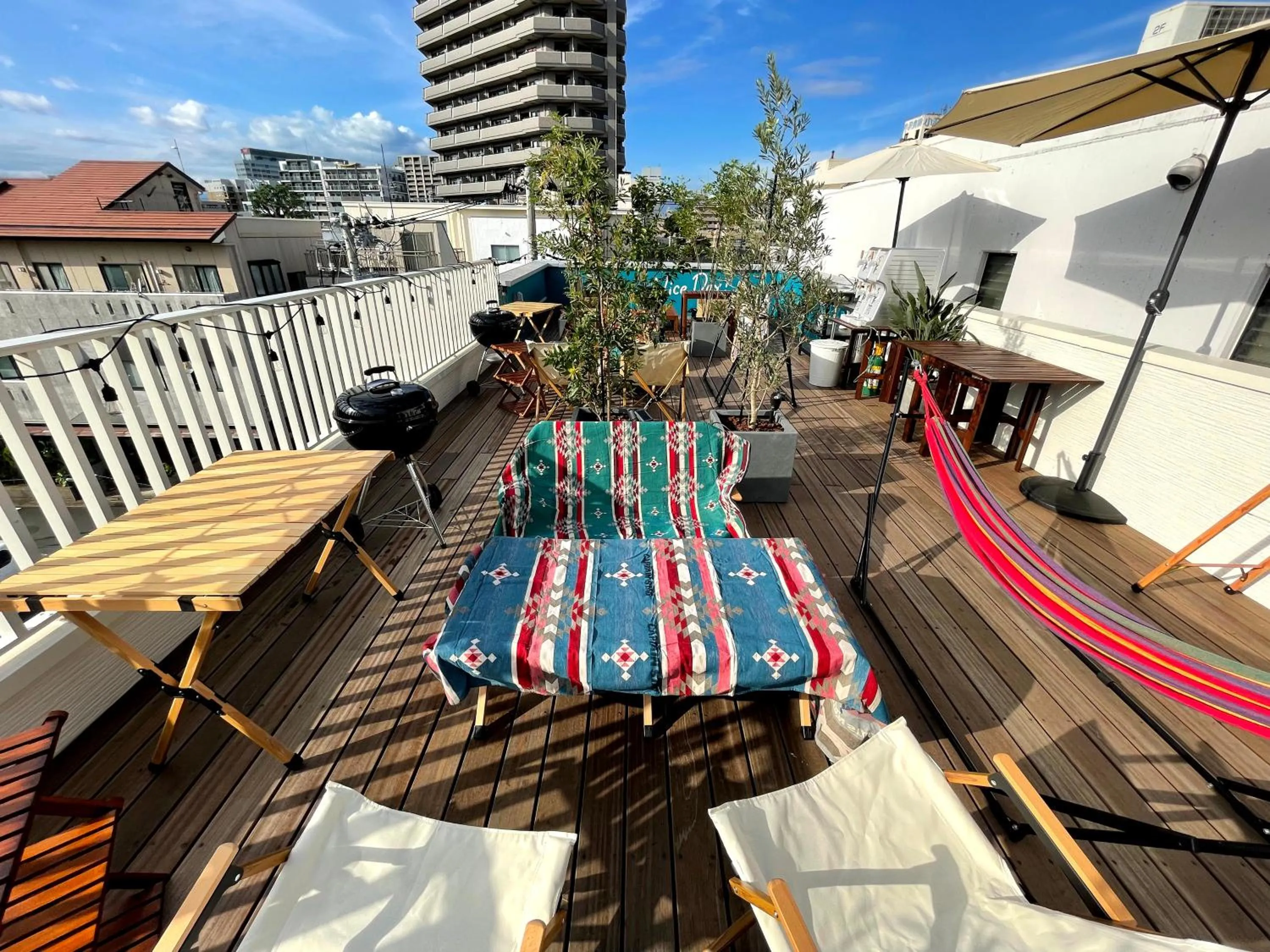 Balcony/Terrace in Hostel Have a Nice Day! ドミトリー 個室ルームあり#HVNI
