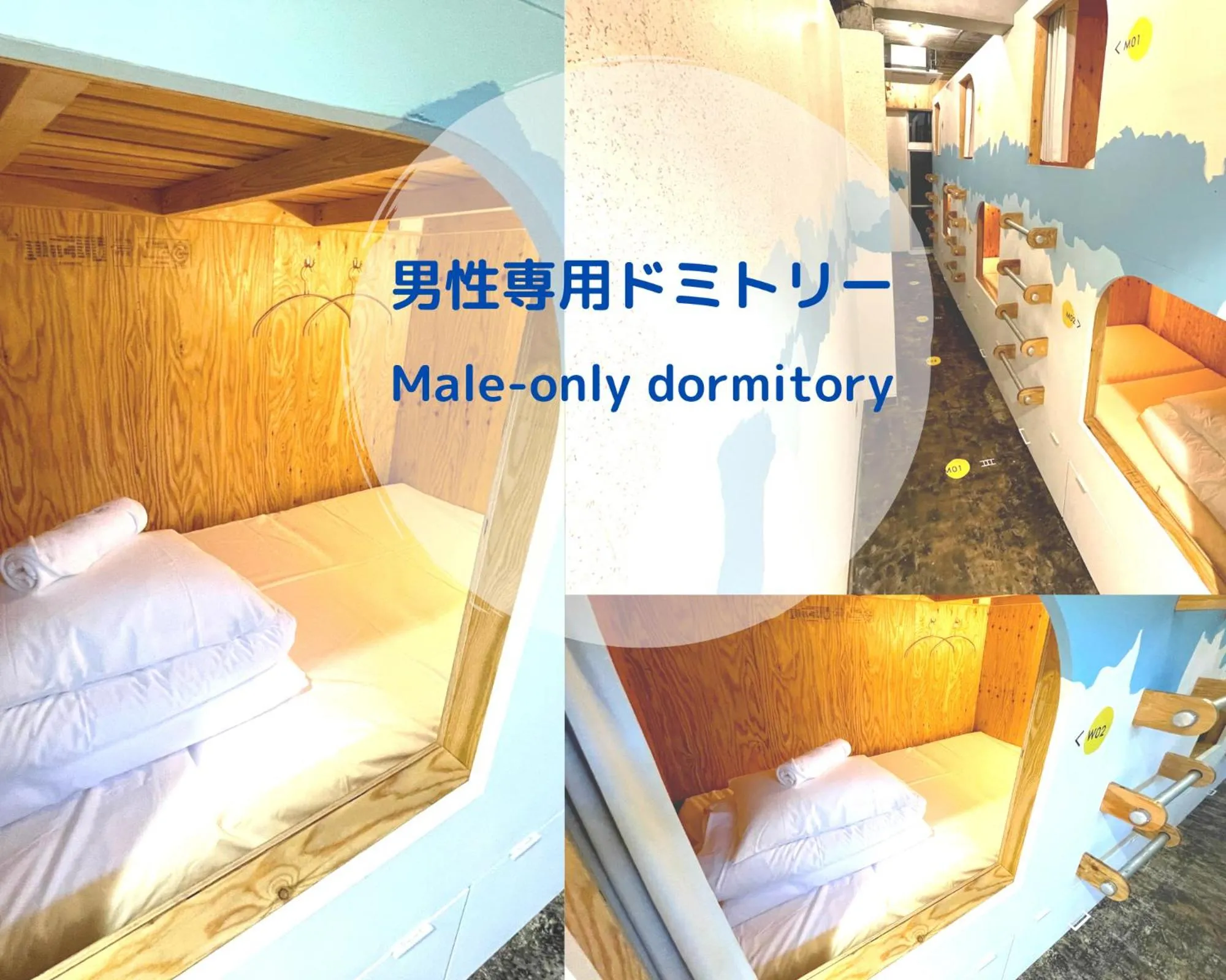 Bed in Hostel Have a Nice Day! ドミトリー 個室ルームあり#HVNI