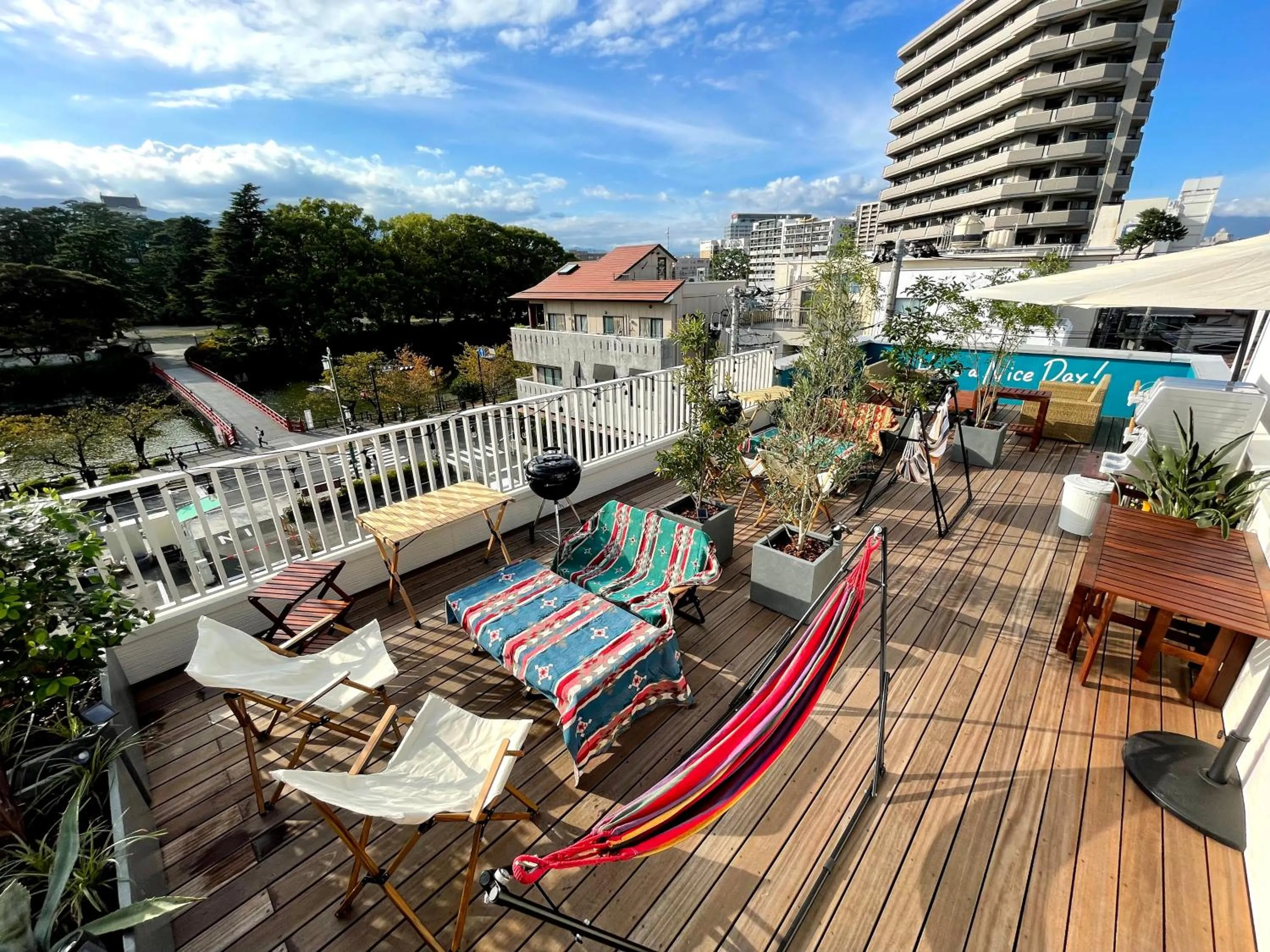 Balcony/Terrace in Hostel Have a Nice Day! ドミトリー 個室ルームあり#HVNI