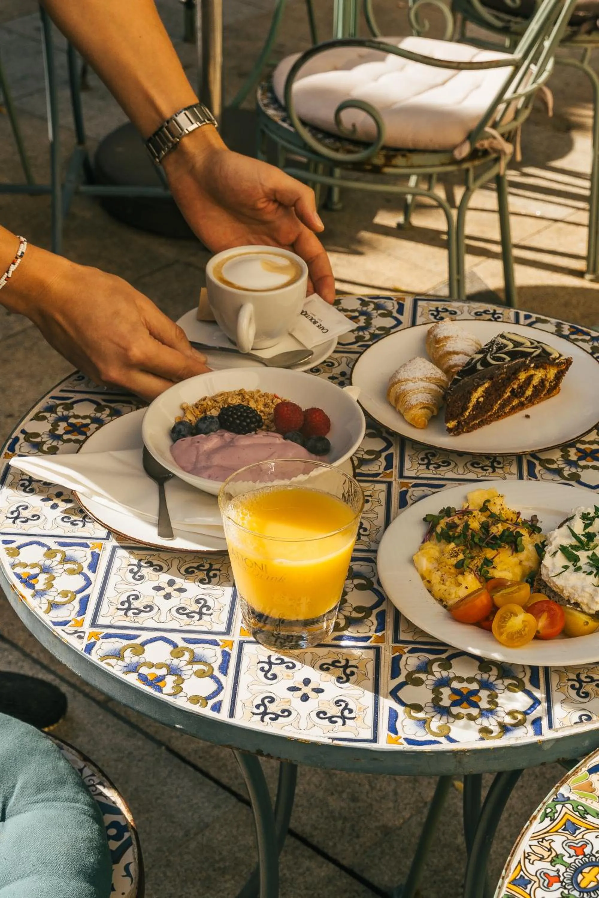 Breakfast in Monastery Garden Prague
