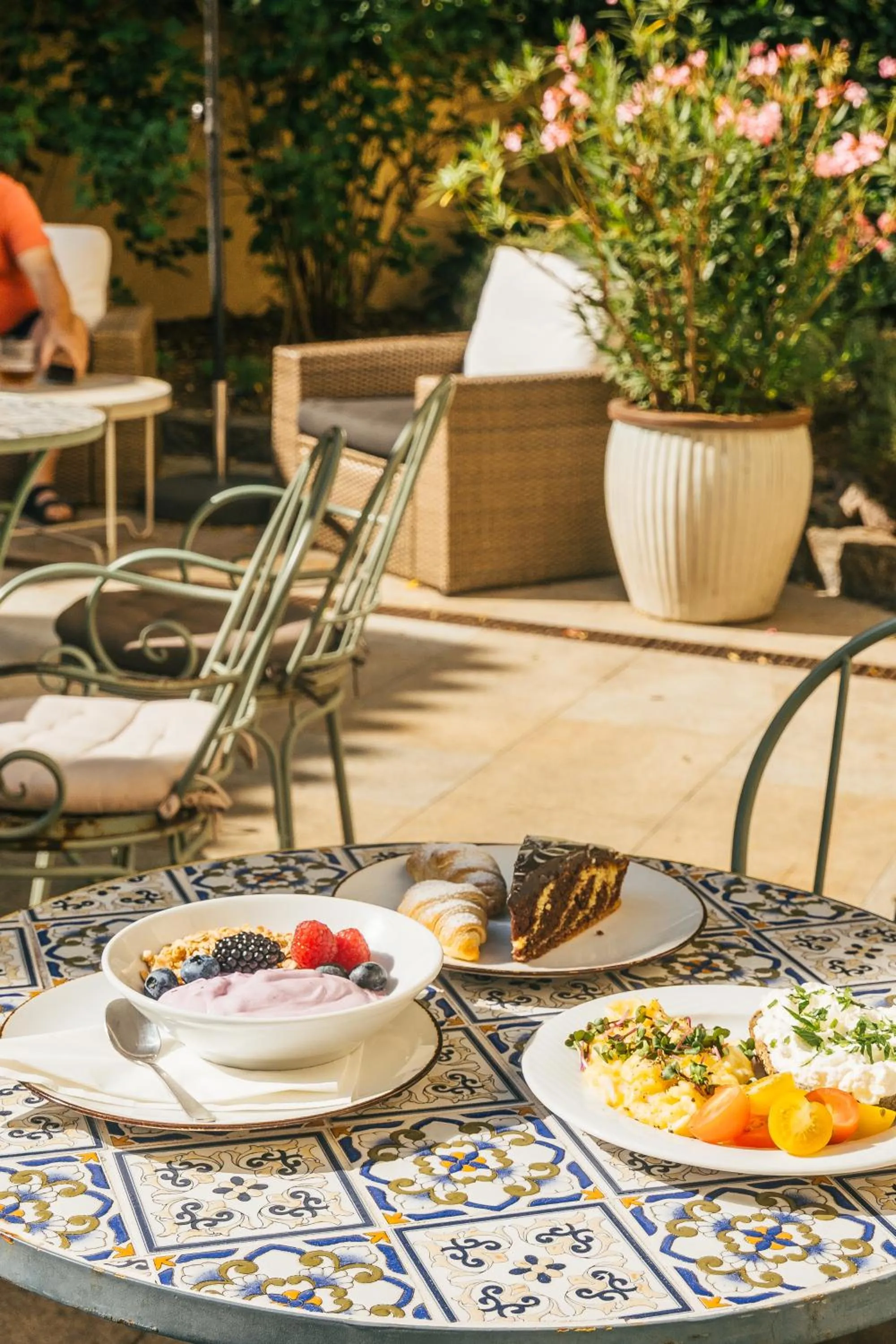 Breakfast in Monastery Garden Prague