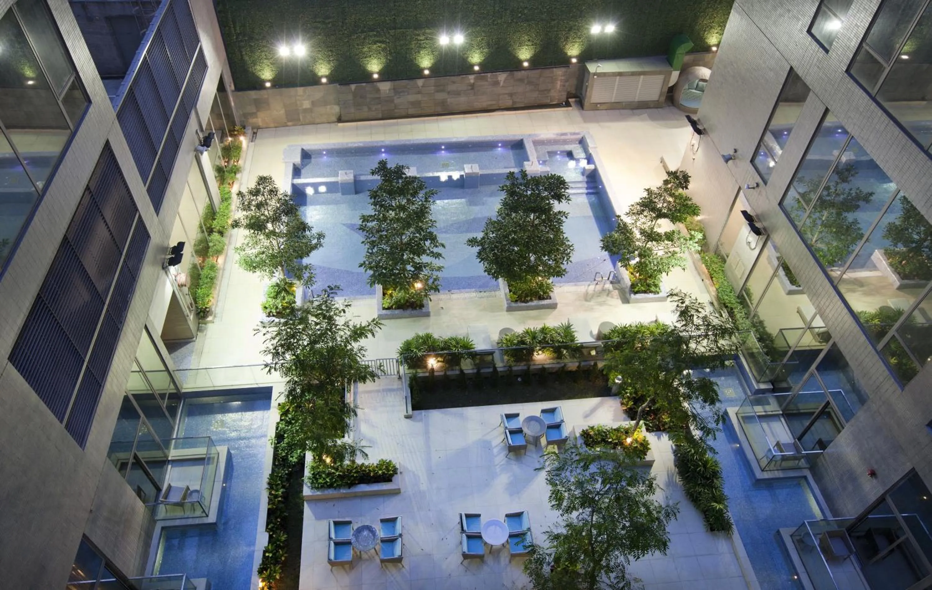 Swimming pool in Dorsett Tsuen Wan, Hong Kong