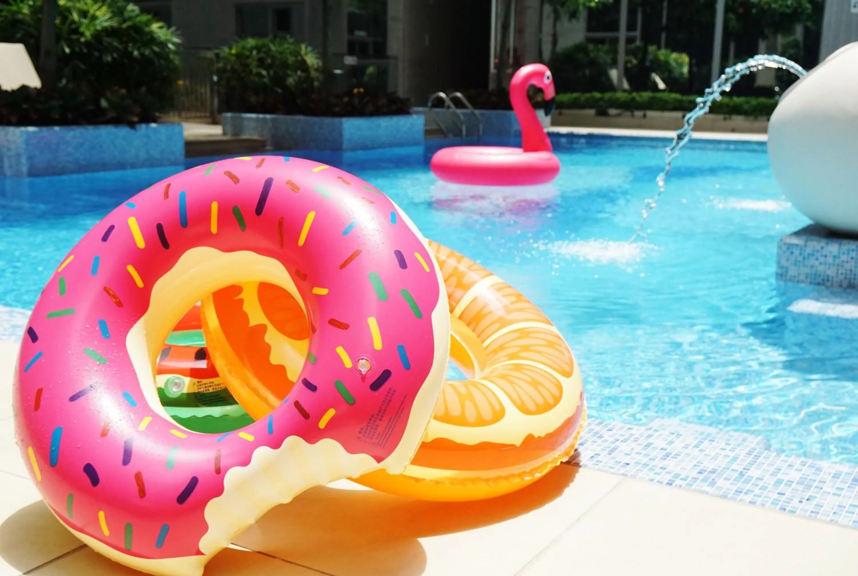 Swimming pool in Dorsett Tsuen Wan, Hong Kong