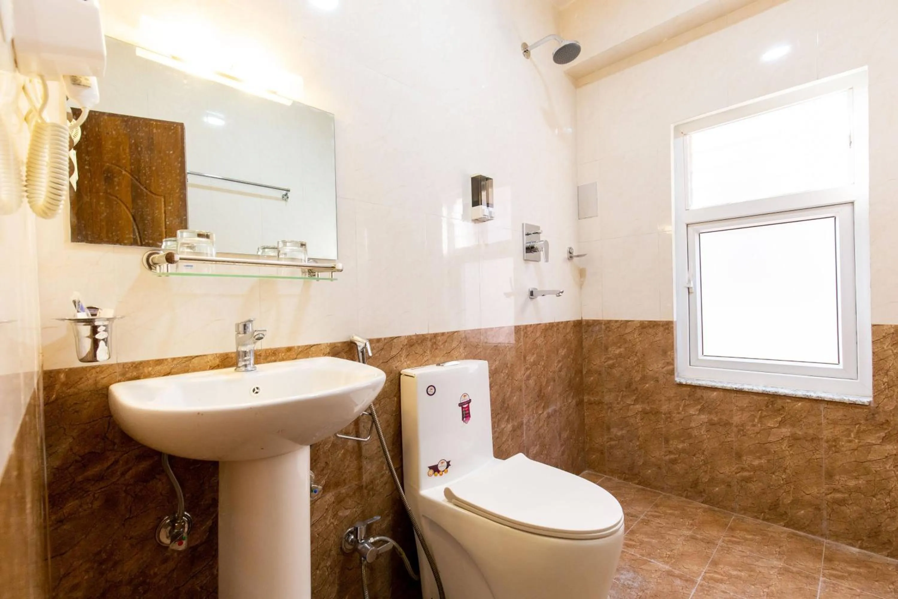 Shower in Deepjyoti Inn