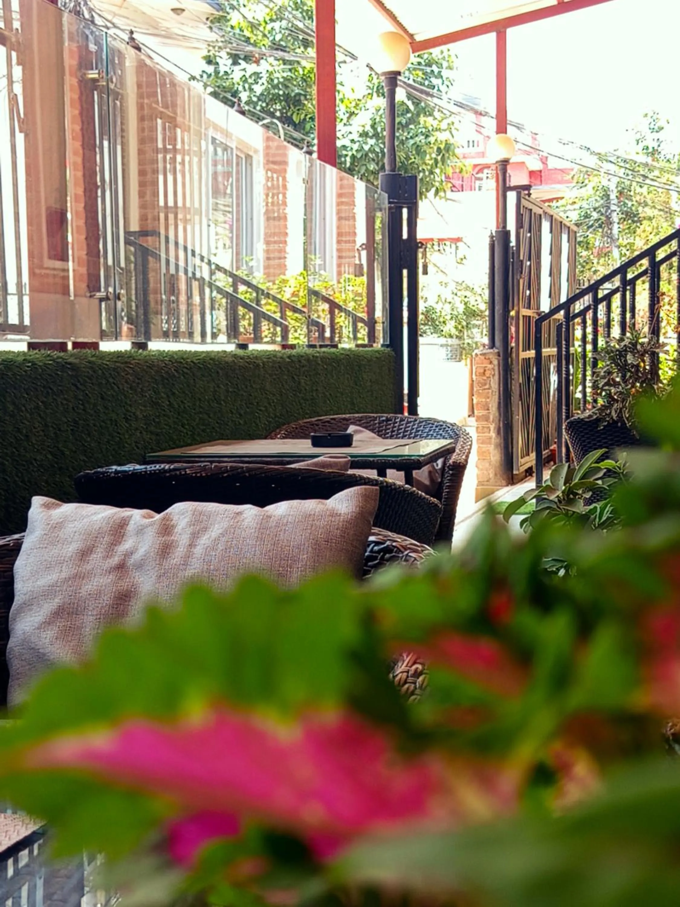 Seating area in Deepjyoti Inn