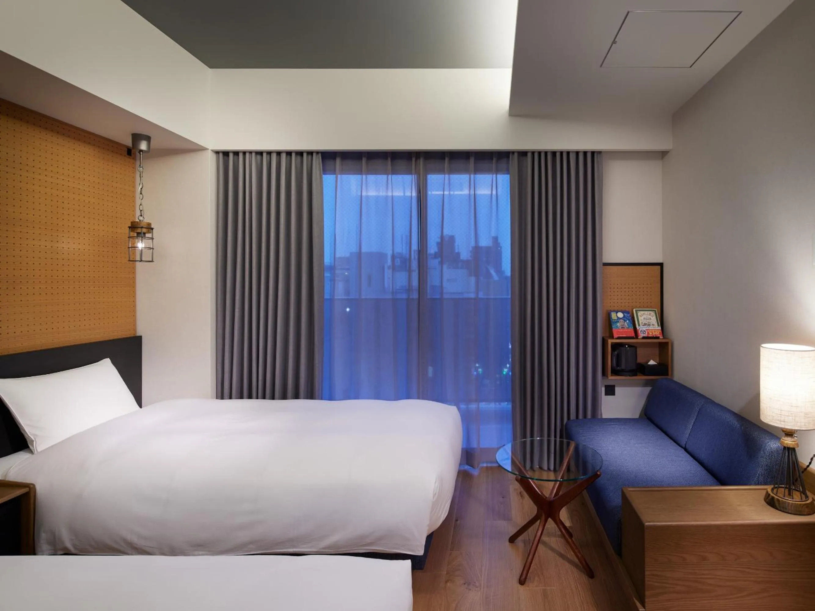 Photo of the whole room, Bed in LAMP LIGHT BOOKS HOTEL fukuoka