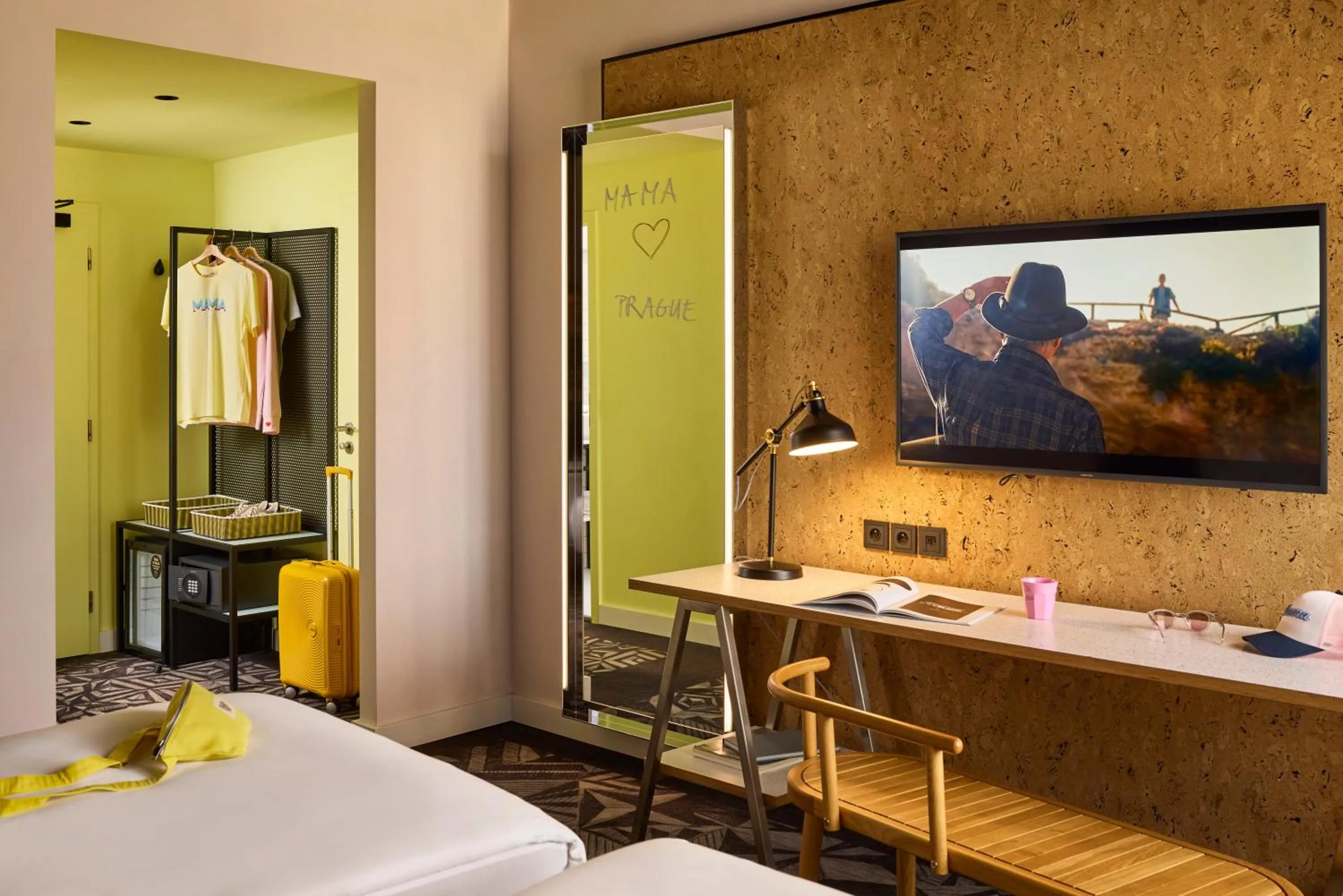 Photo of the whole room, Bed in Mama Shelter Prague