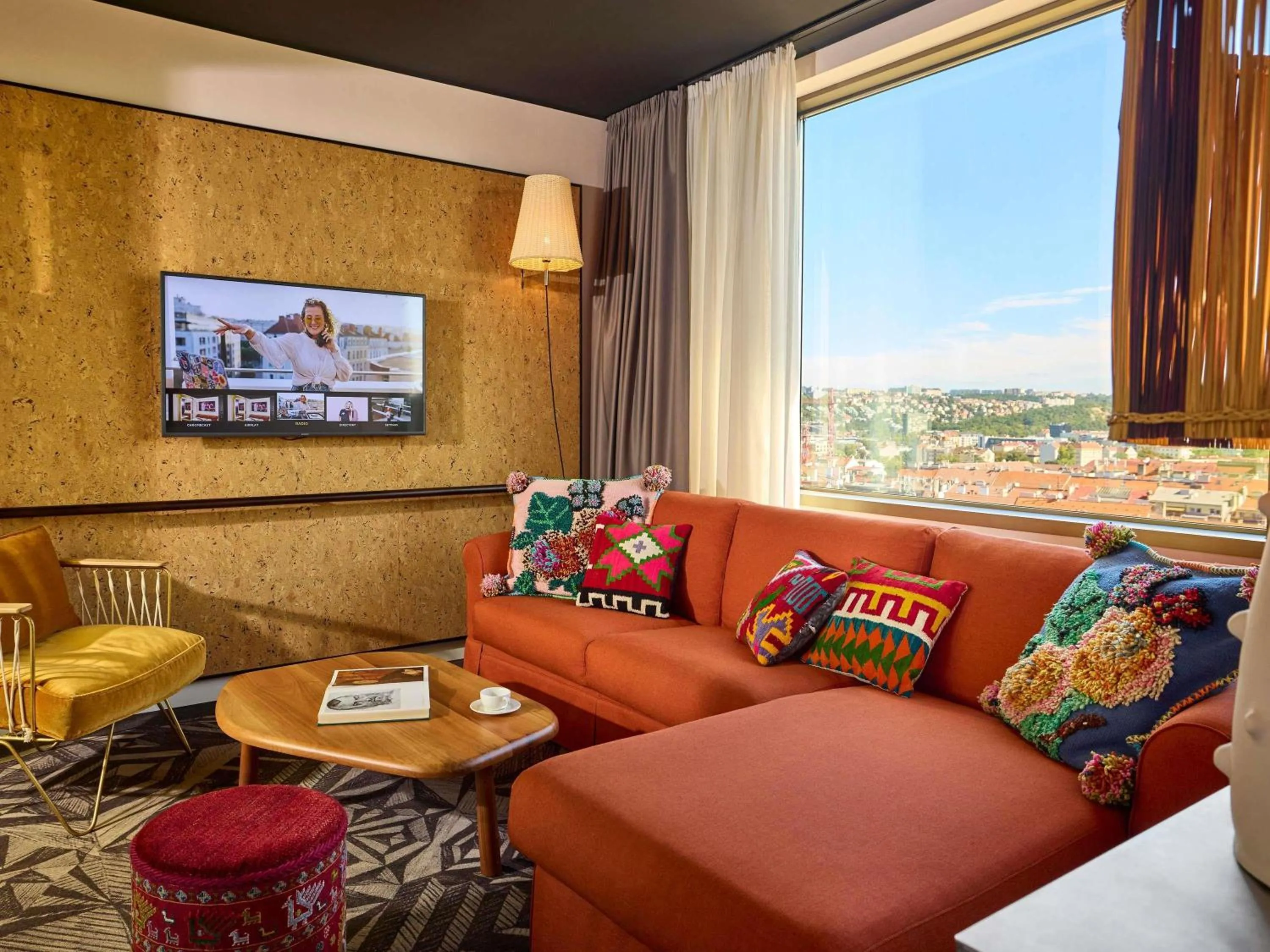 Bedroom in Mama Shelter Prague