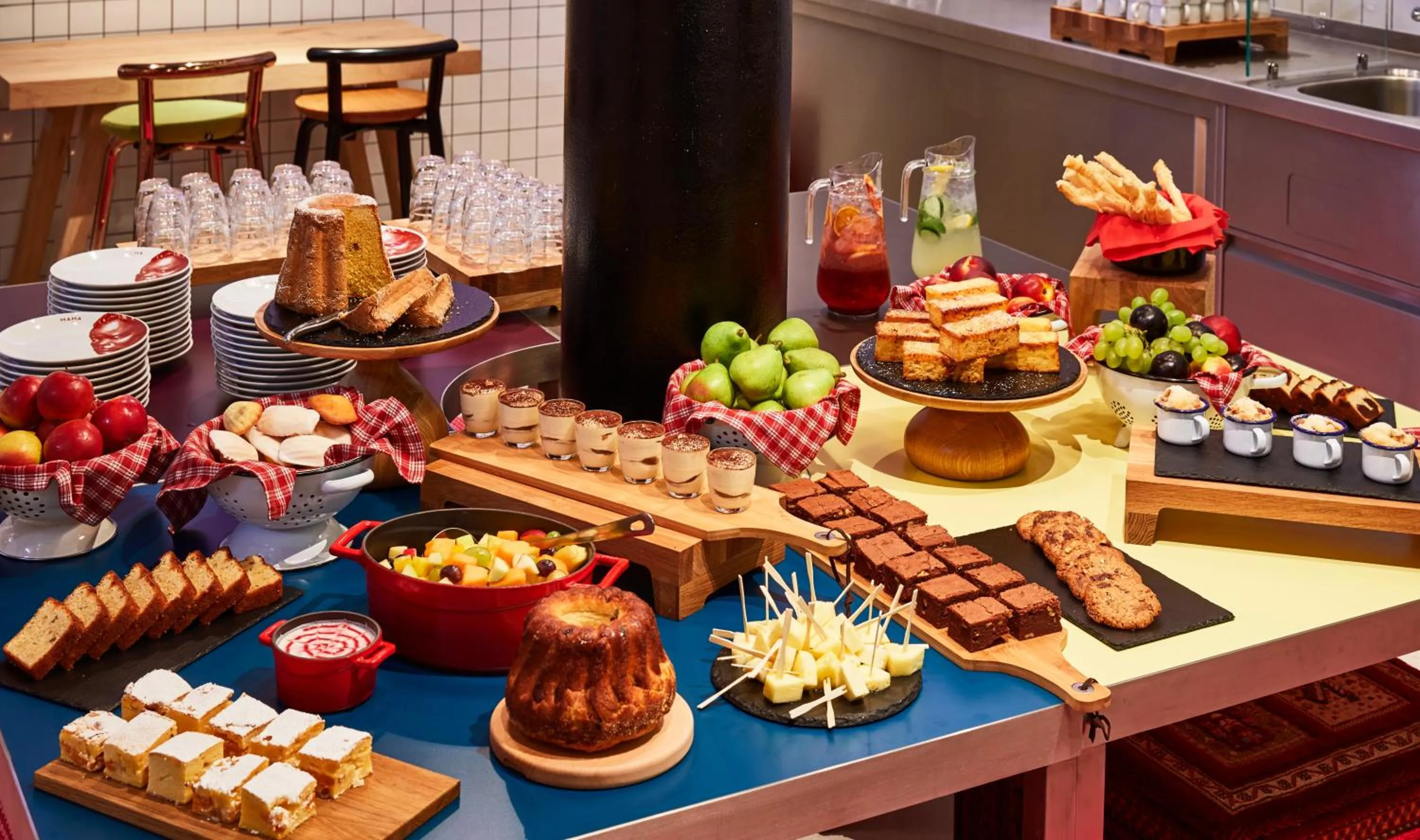 Continental breakfast in Mama Shelter Prague