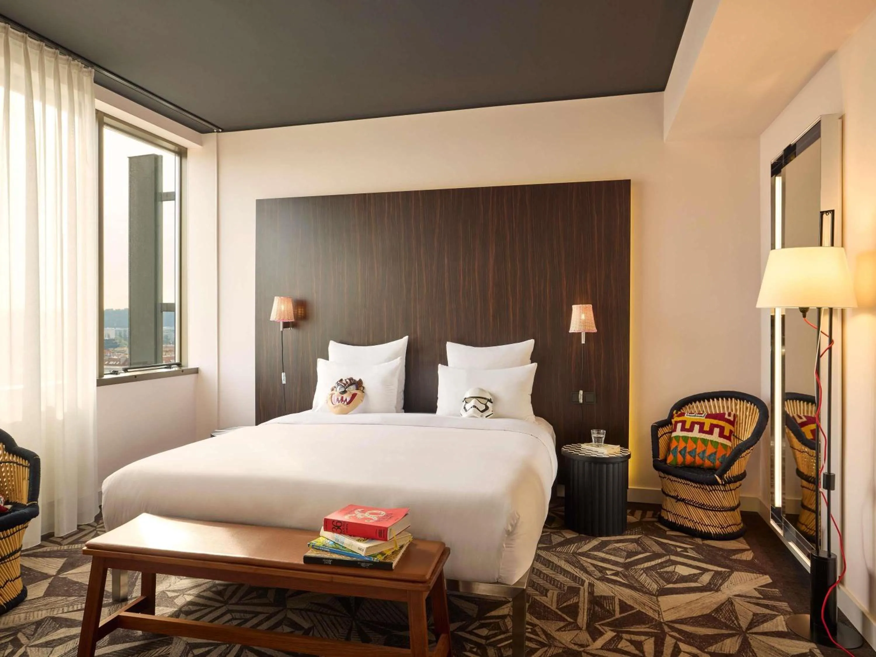 Bedroom, Bed in Mama Shelter Prague