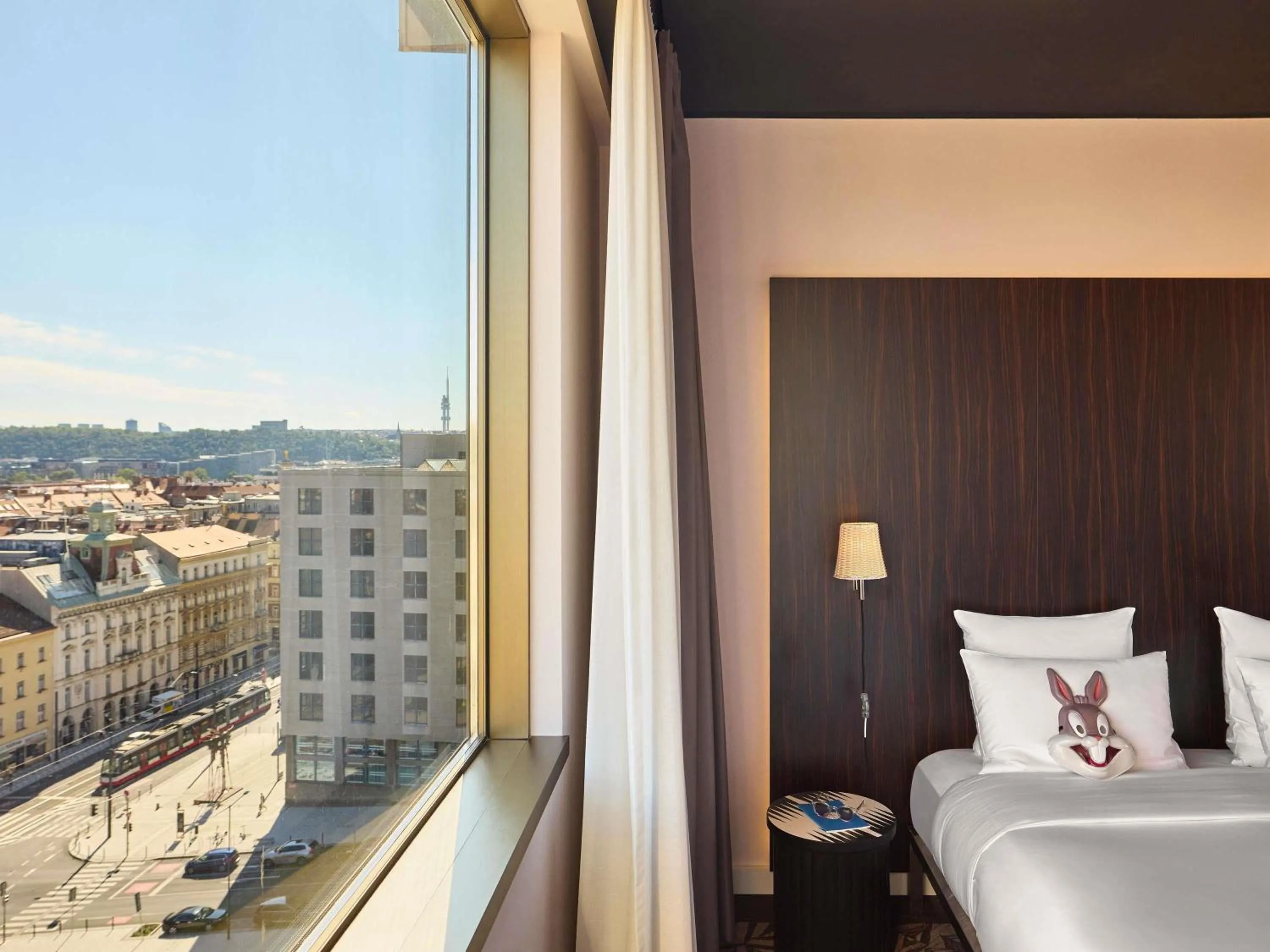 Bedroom, Bed in Mama Shelter Prague