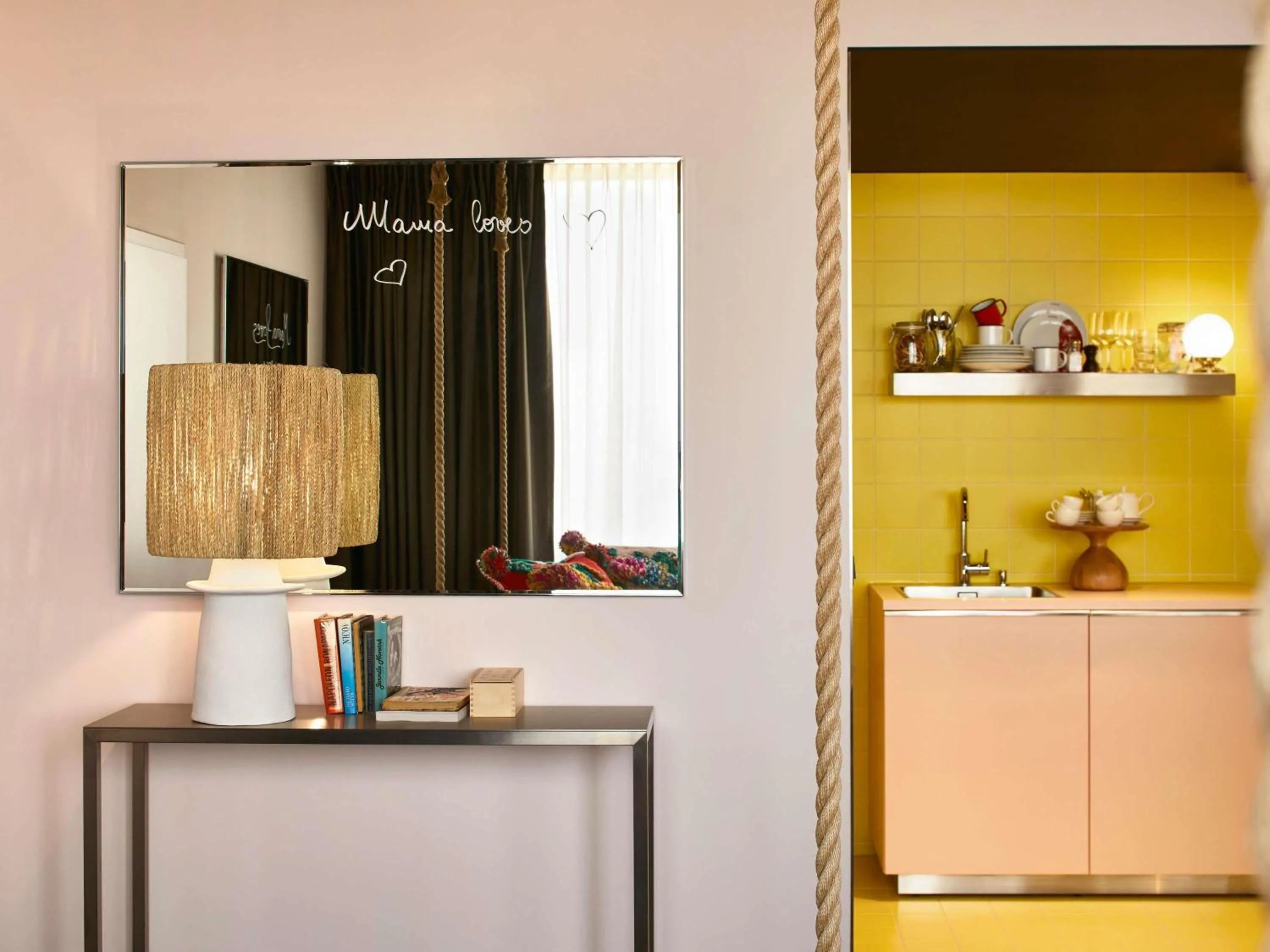 Bedroom in Mama Shelter Prague